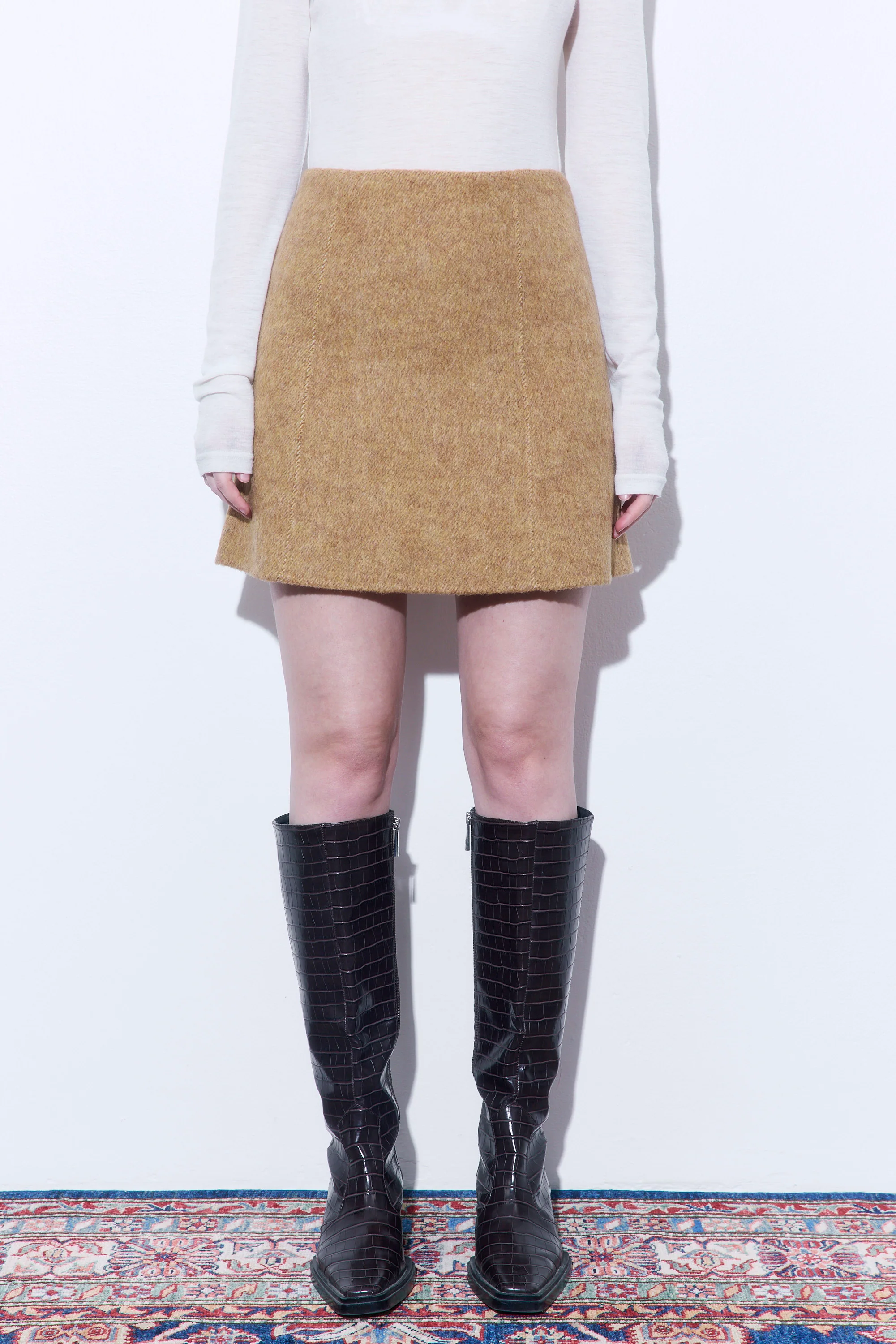 A Line Mini Skirt - Image 2