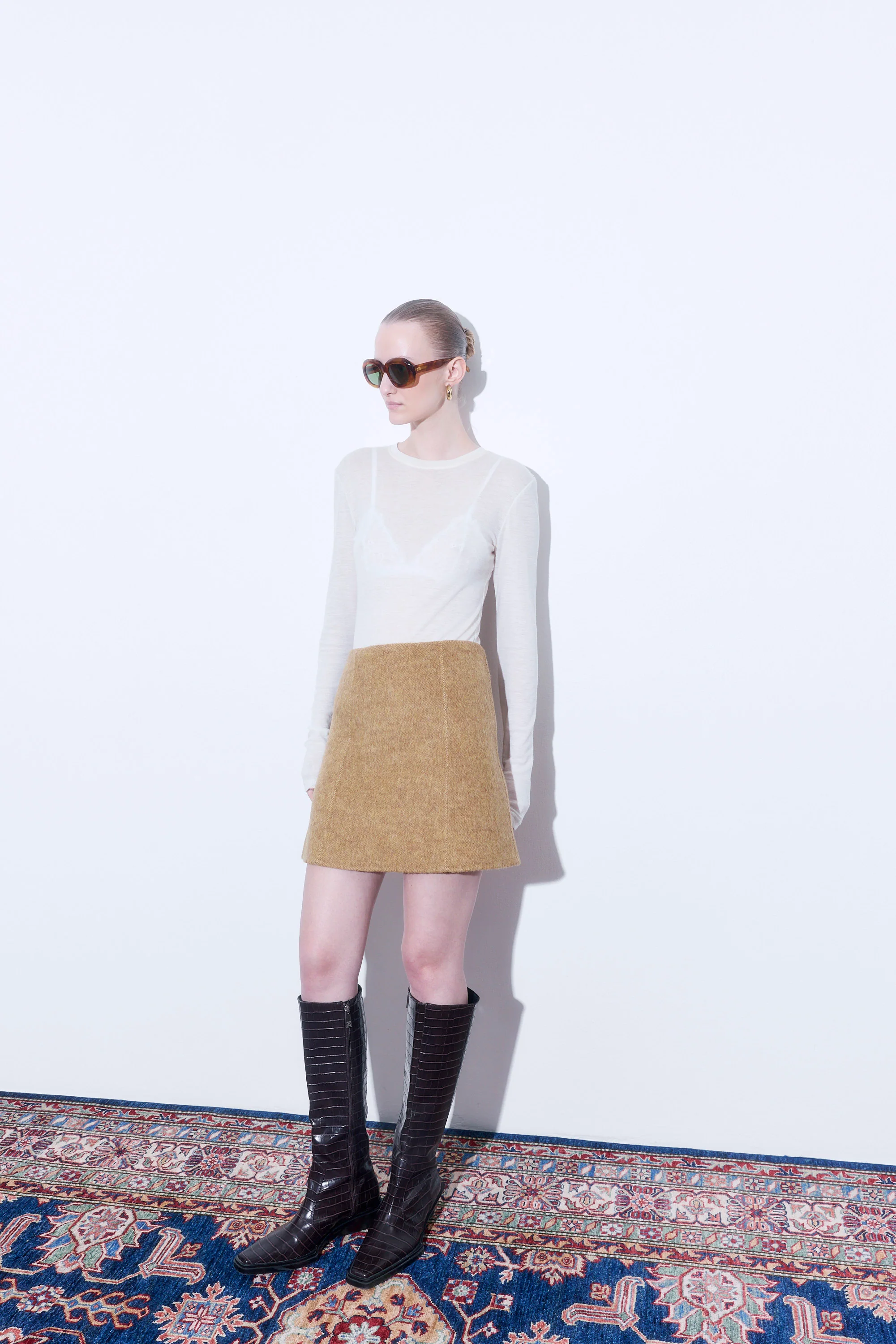 A Line Mini Skirt - Image 3