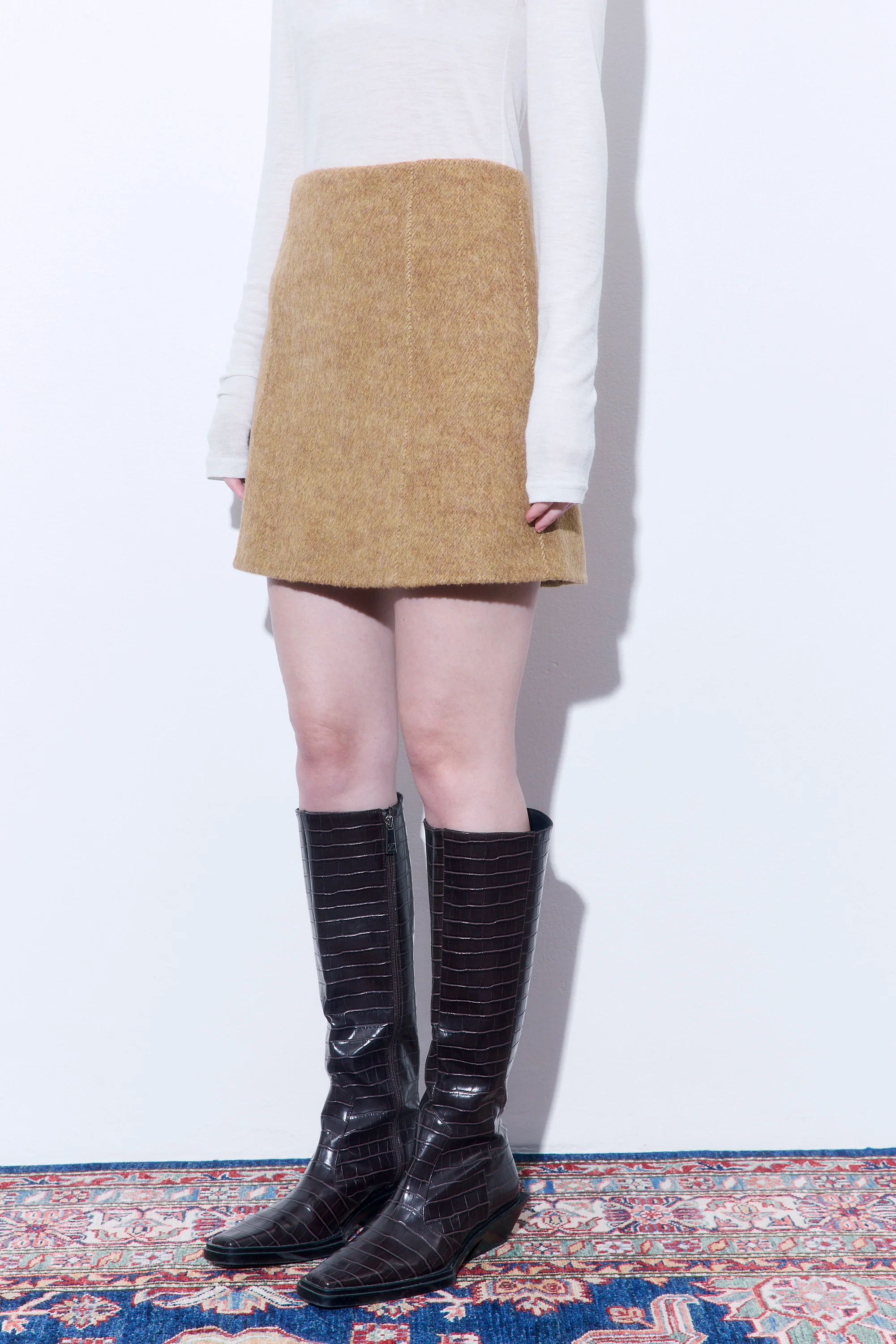 A Line Mini Skirt - Image 4