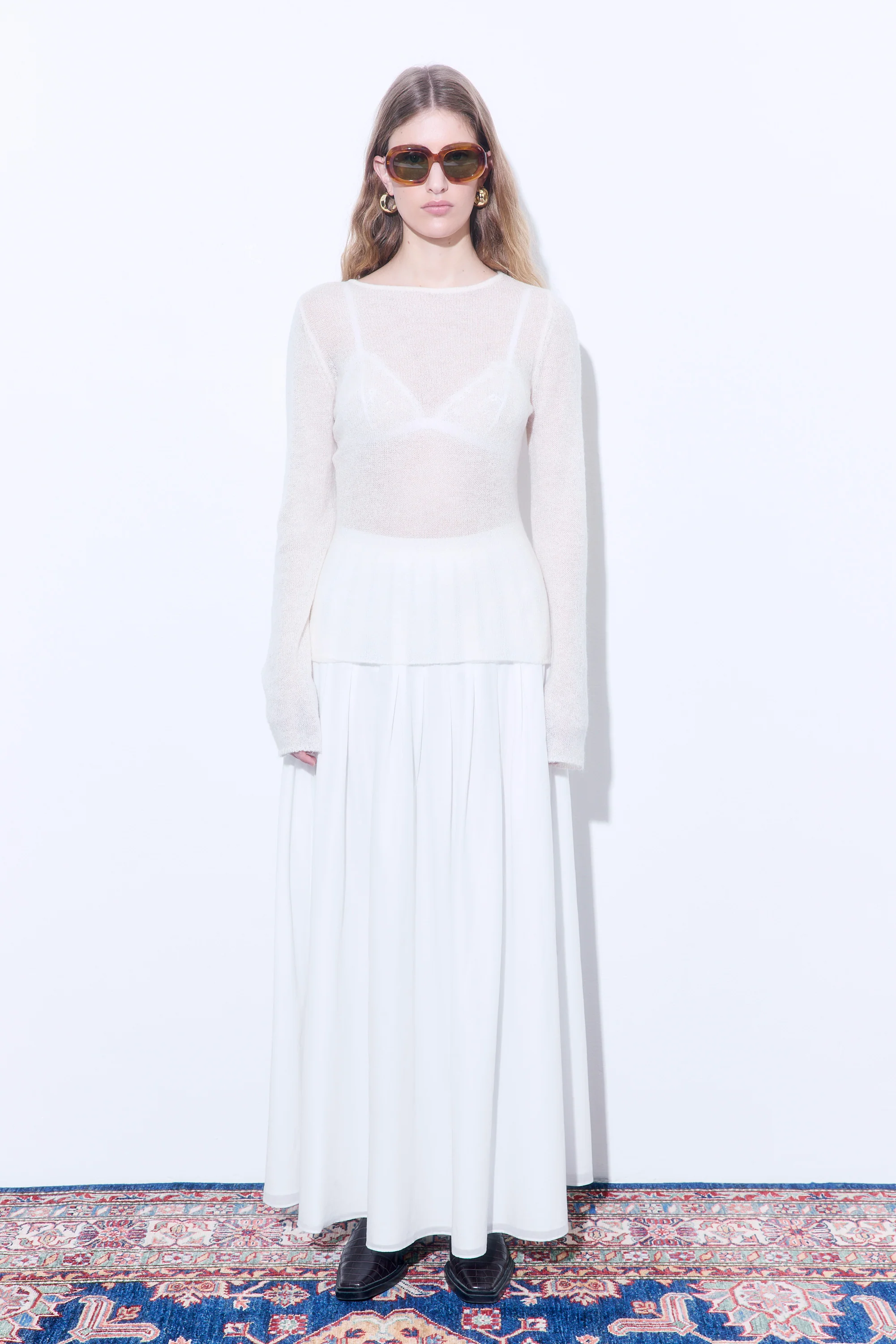 Sheer Boat Neck Long Sleeve - Image 2