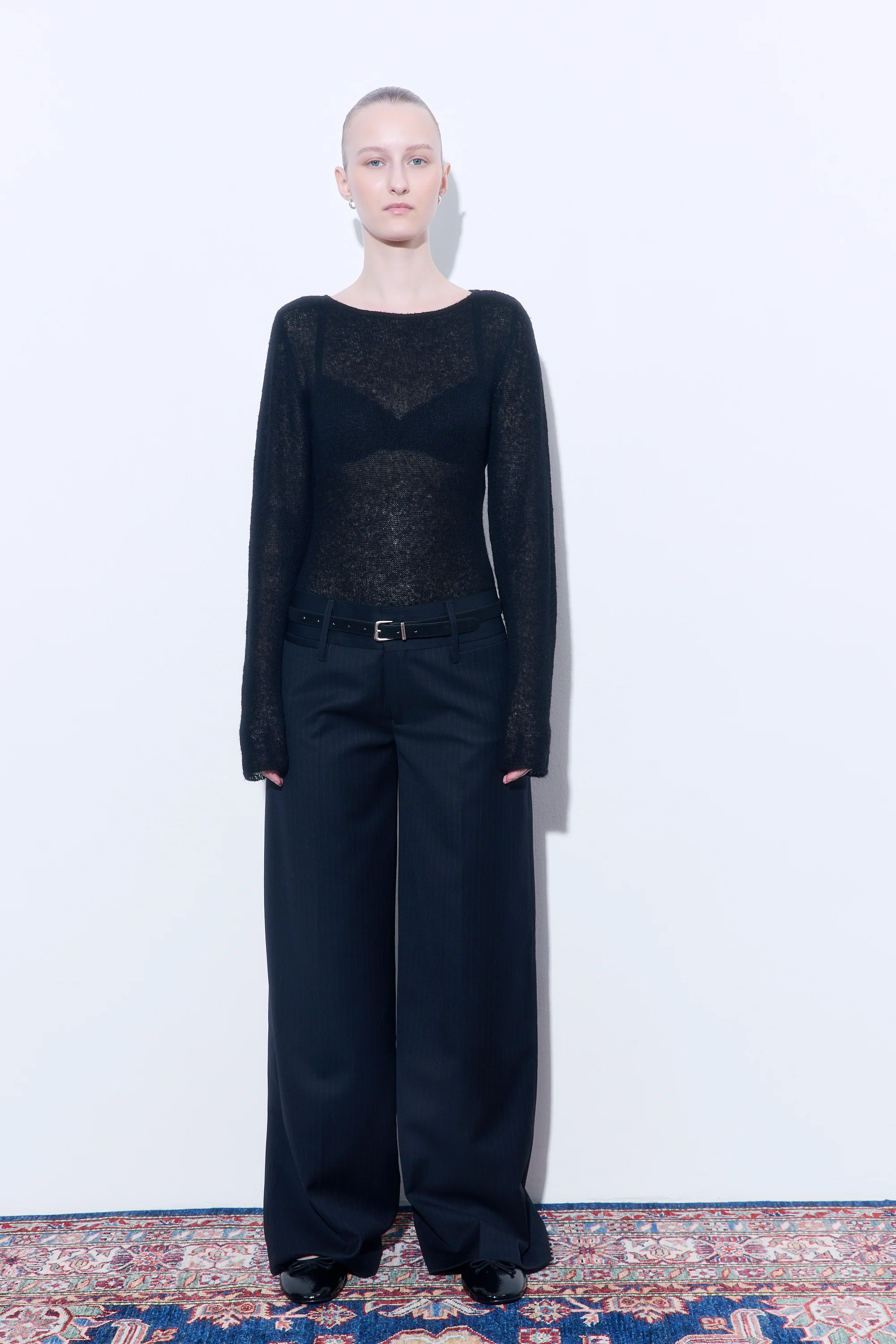 Sheer Boat Neck Long Sleeve - Image 2