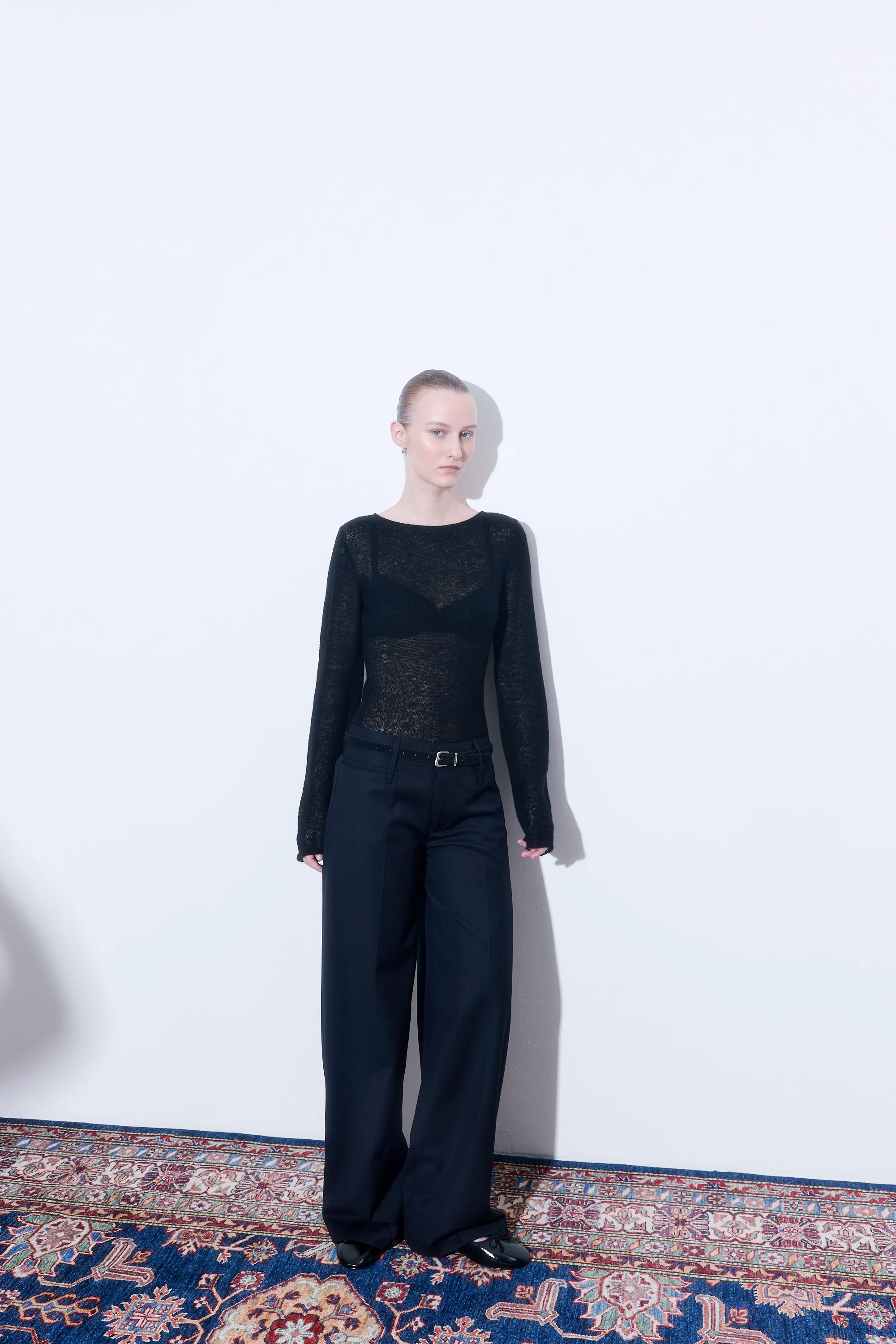 Sheer Boat Neck Long Sleeve - Image 3