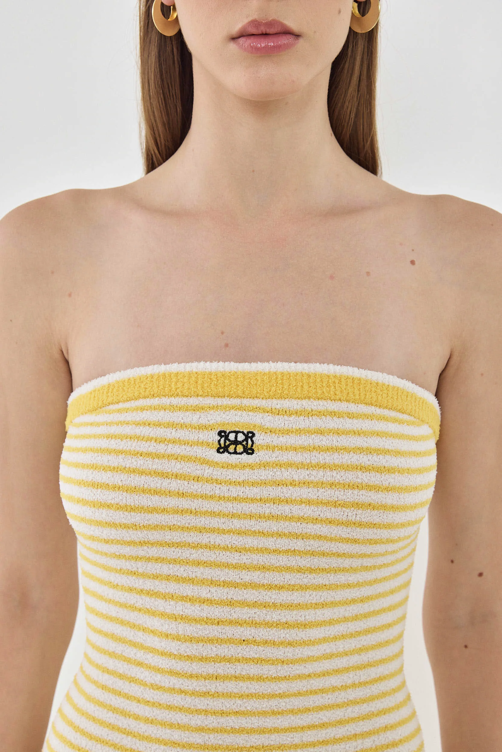 Boucle Strapless Maxi Dress - Image 7