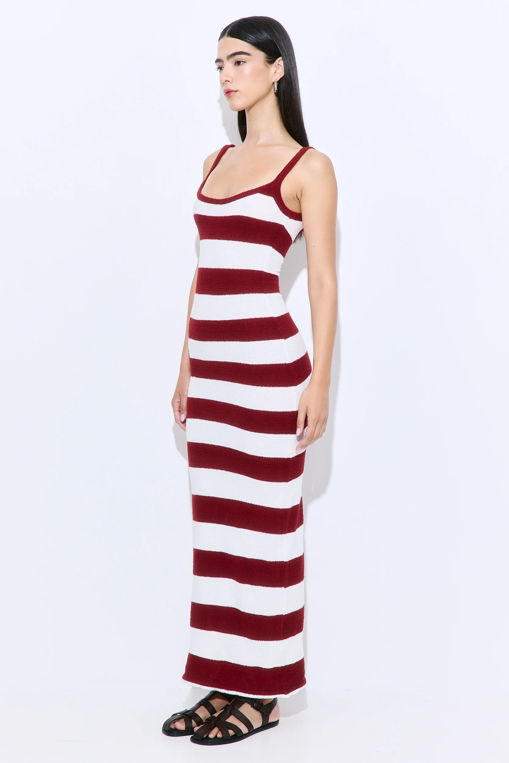 Boucle Strappy Maxi Dress - Image 3