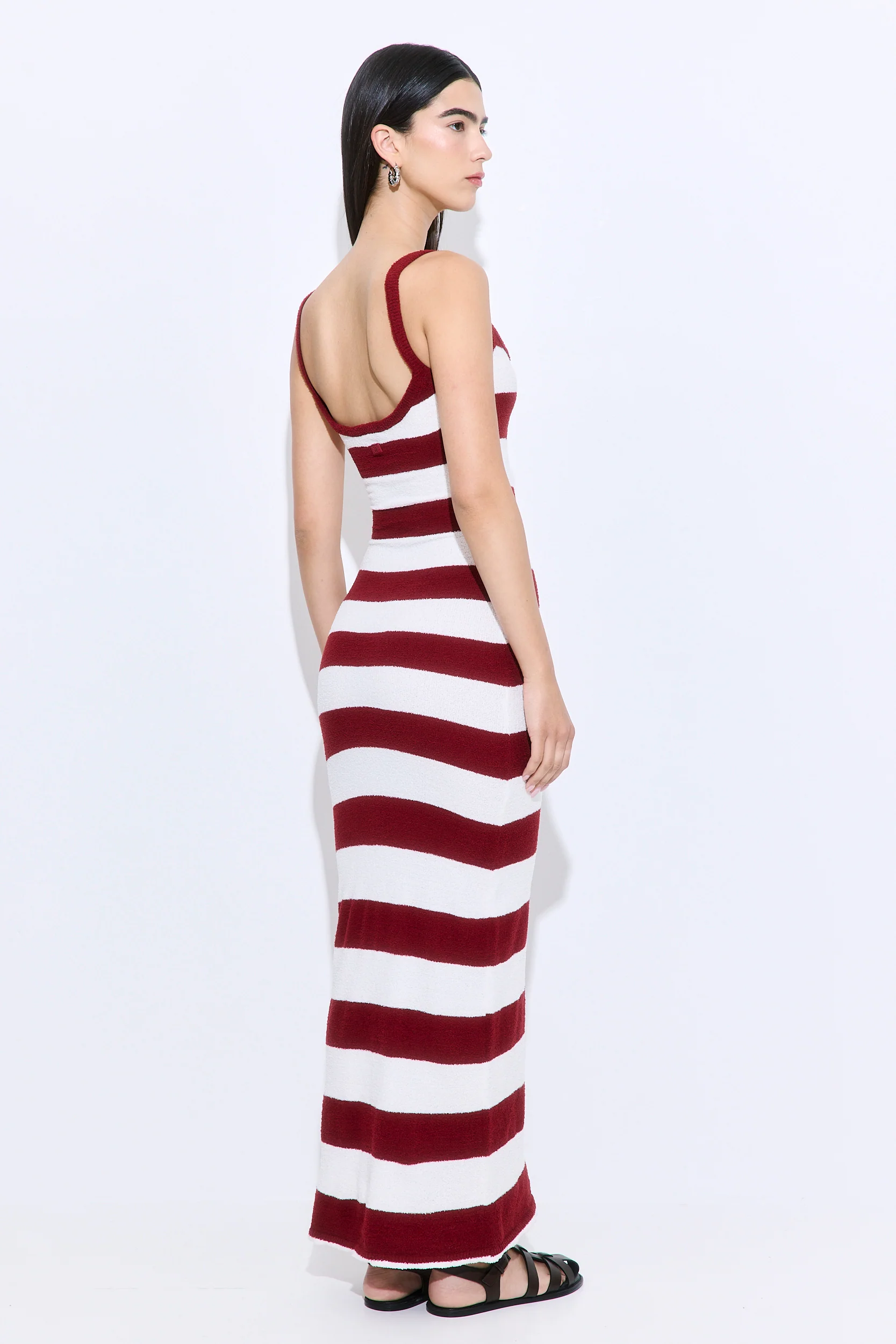Boucle Strappy Maxi Dress - Image 4