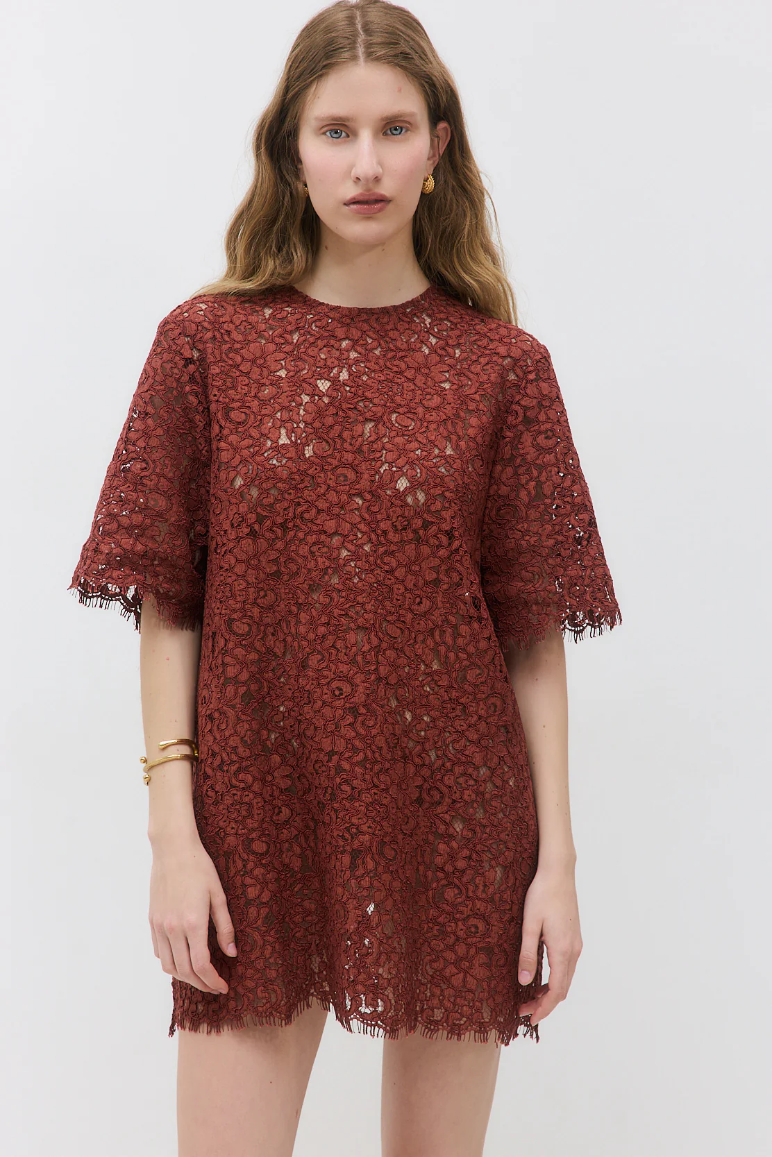 Boxy Lace Mini Dress - Image 2