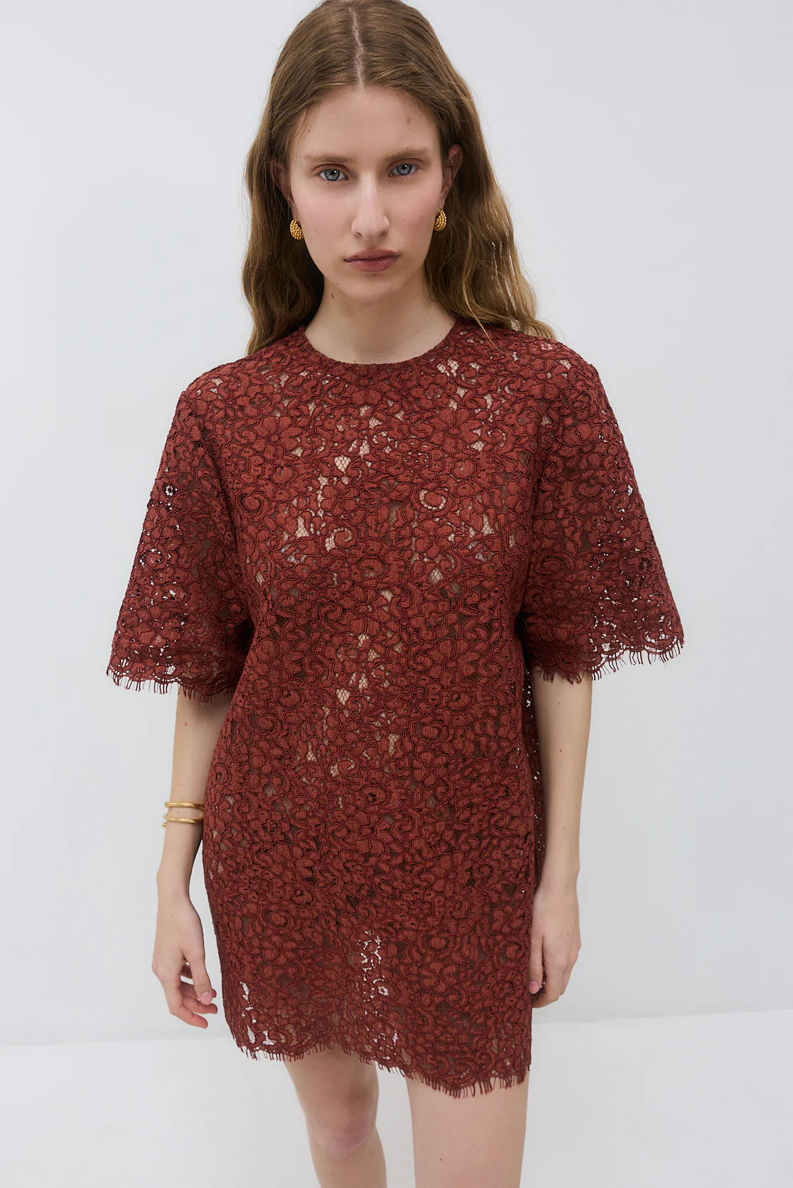 Boxy Lace Mini Dress - Image 3