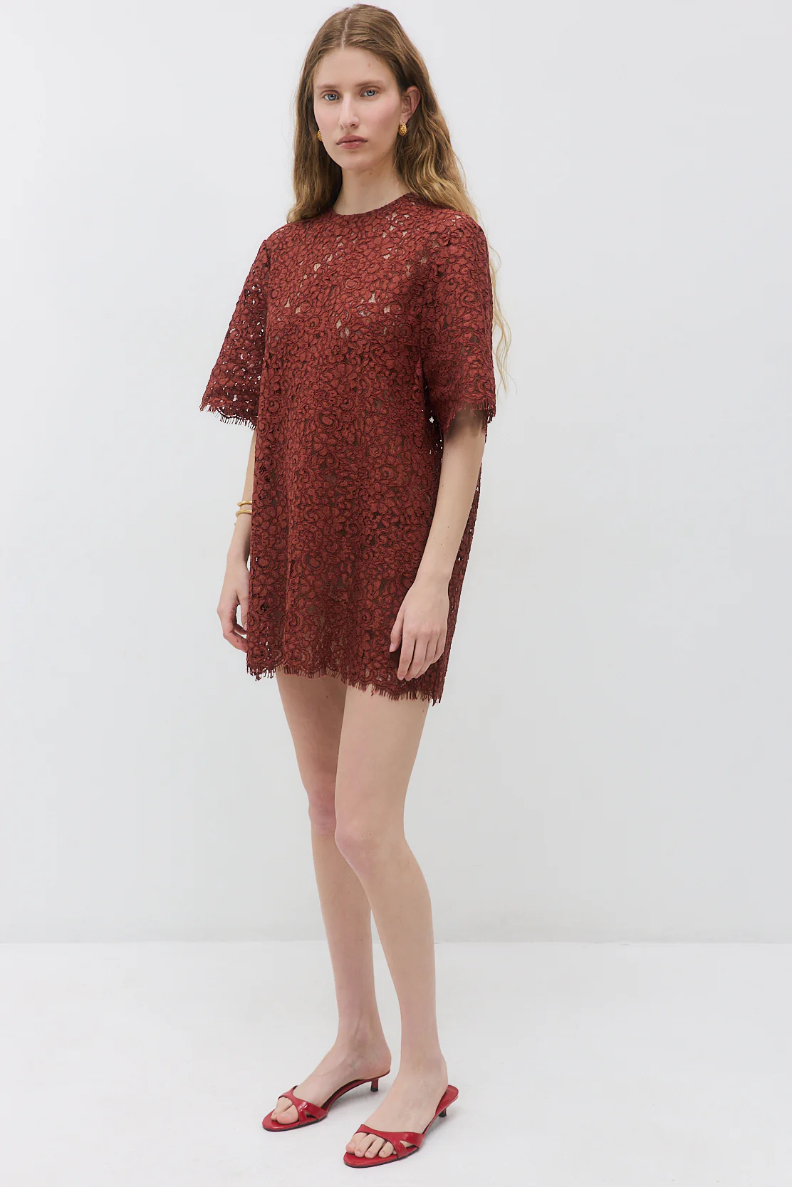 Boxy Lace Mini Dress - Image 4