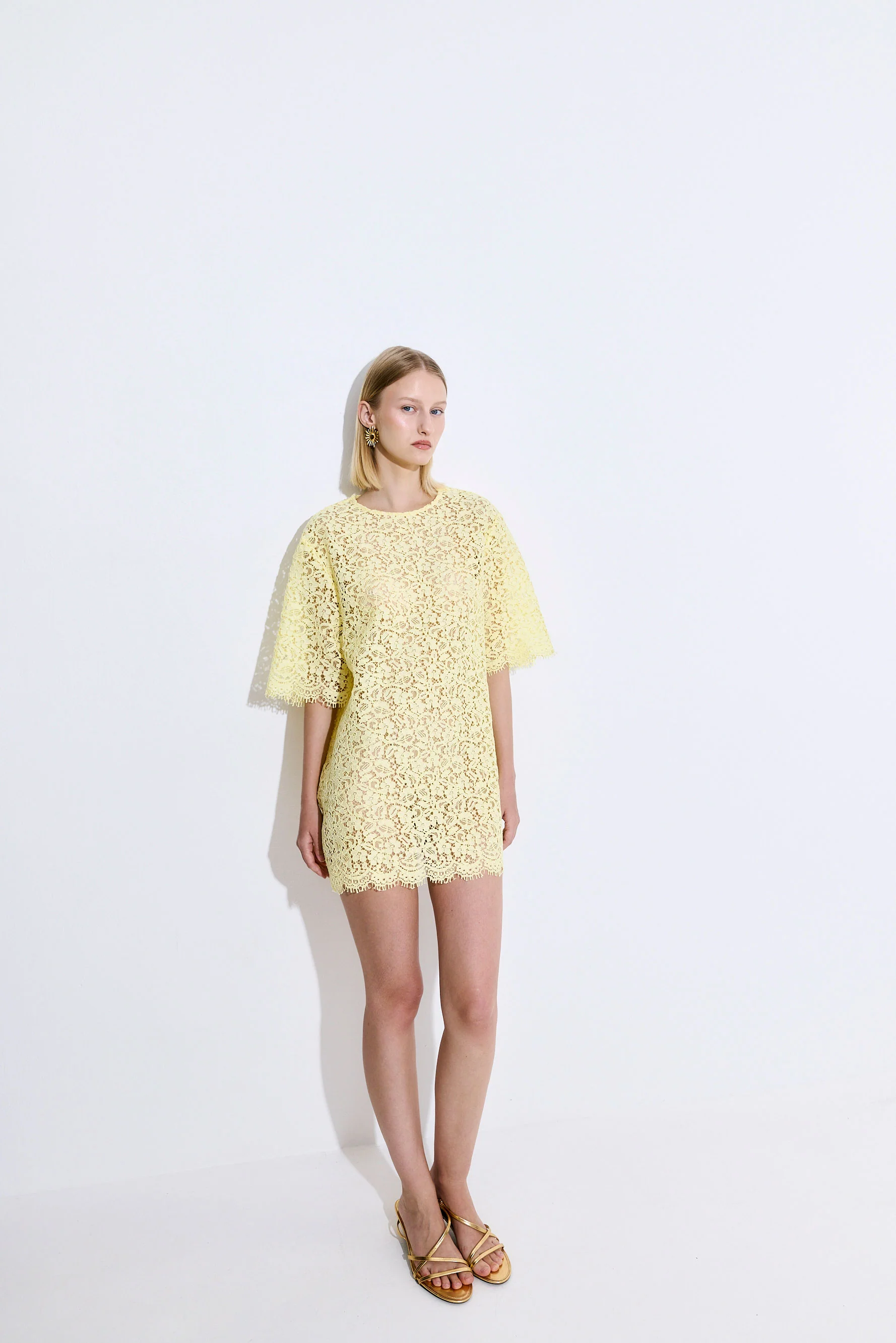 Boxy Lace Mini Dress - Image 3