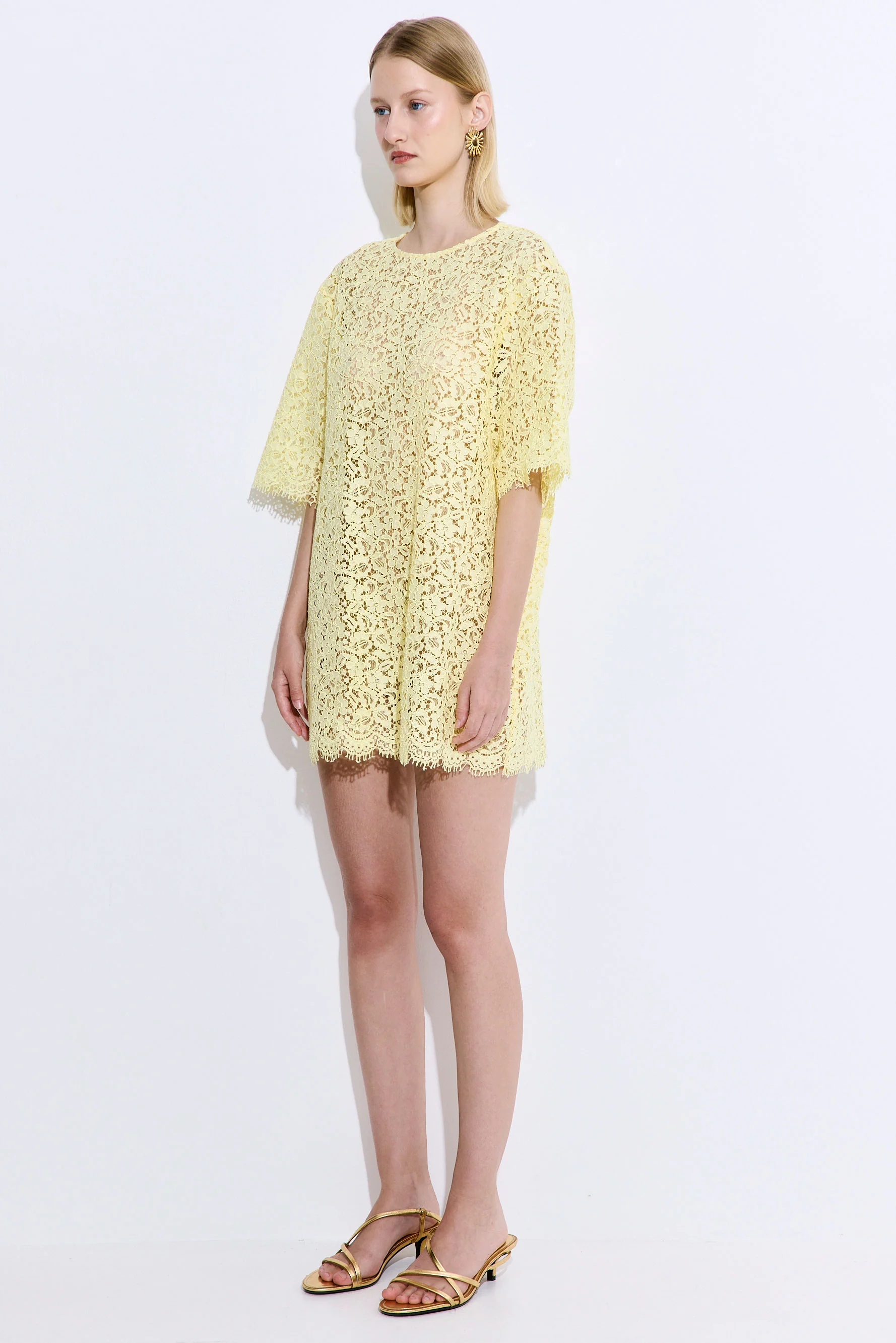 Boxy Lace Mini Dress - Image 4