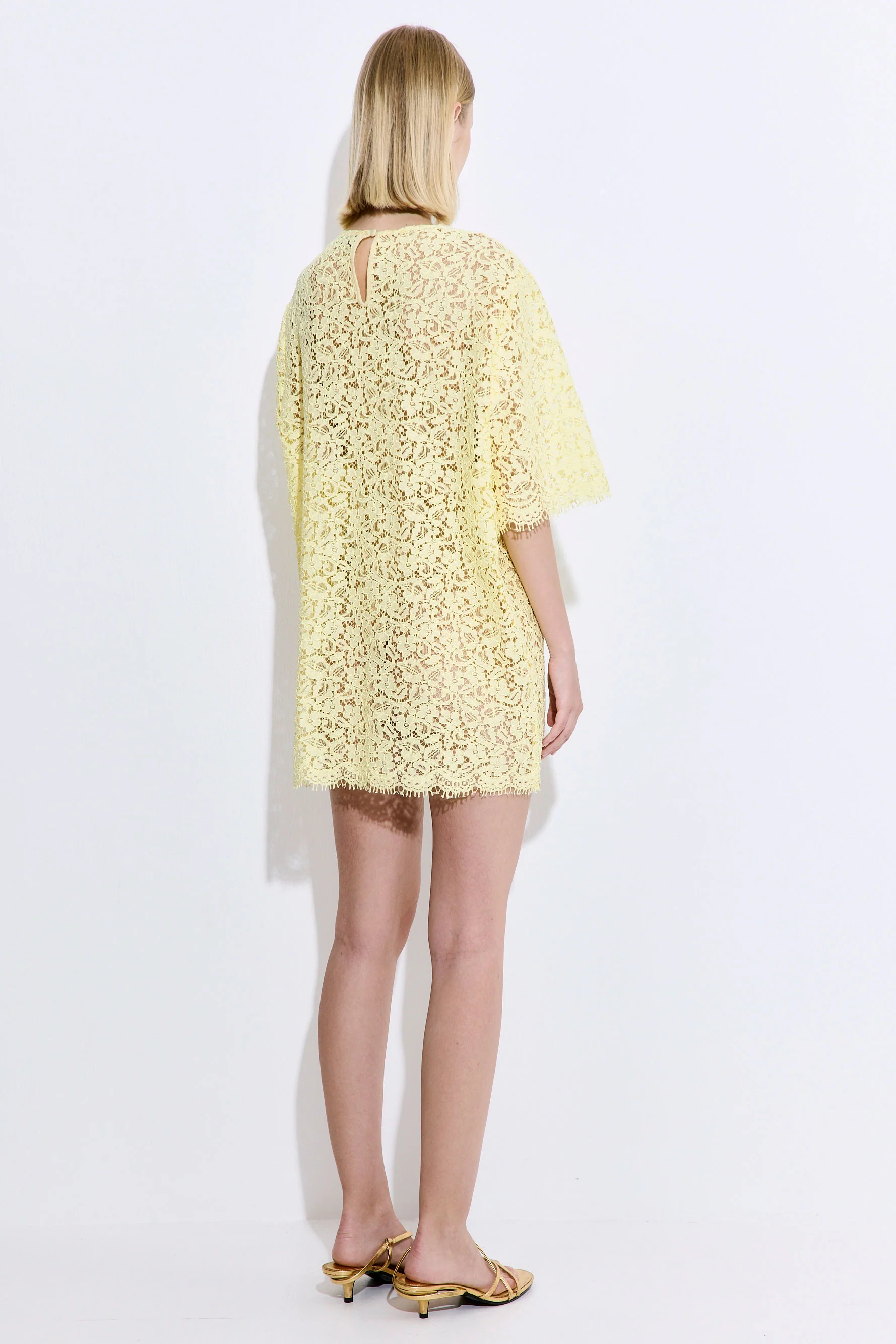 Boxy Lace Mini Dress - Image 5