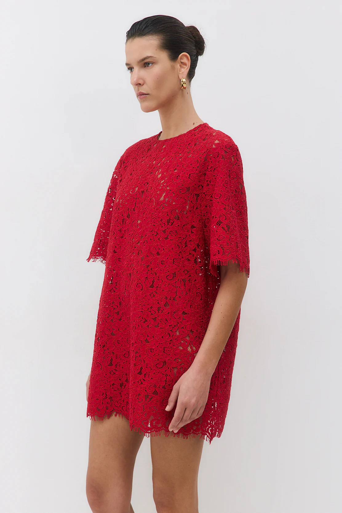 Boxy Lace Mini Dress - Image 4