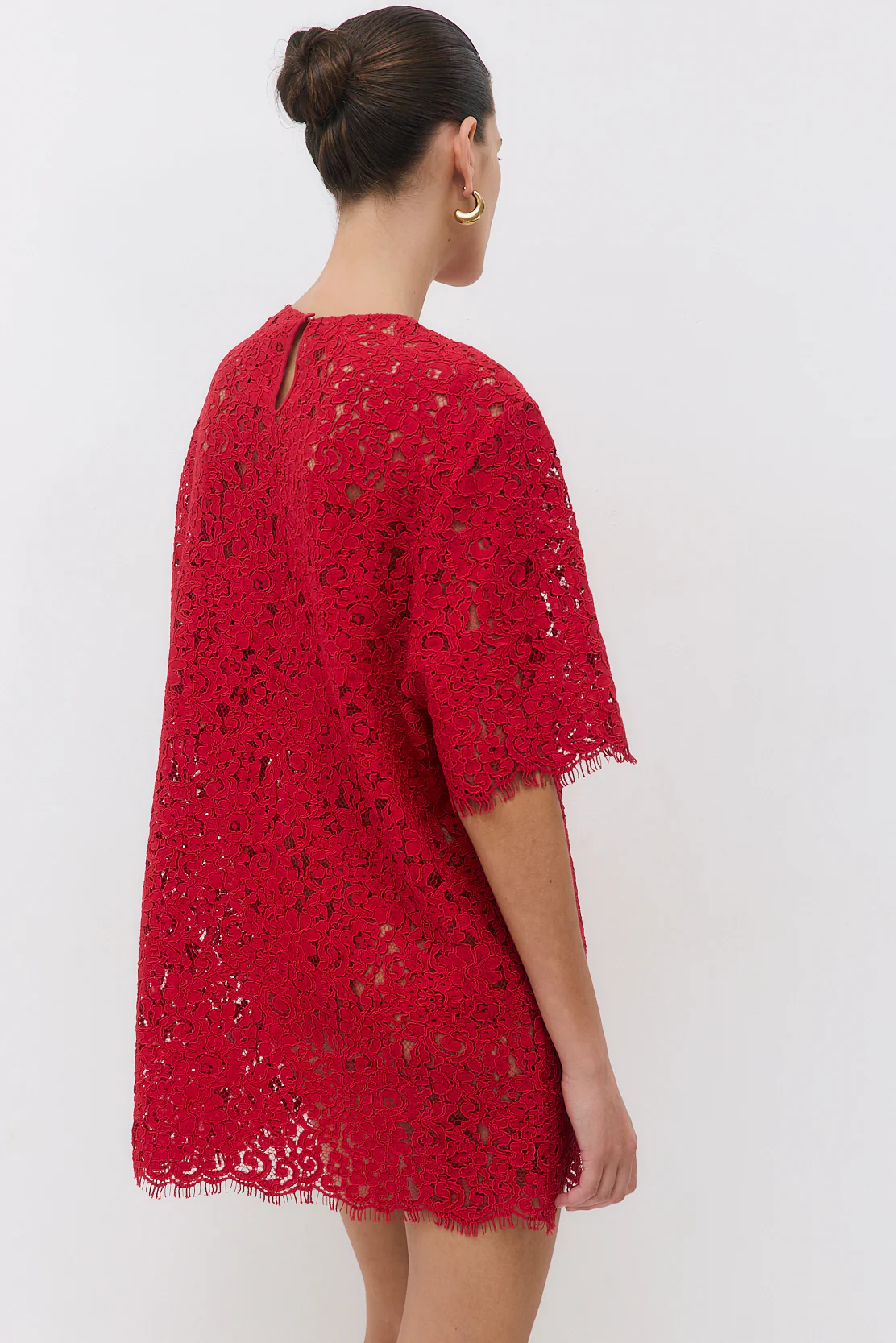 Boxy Lace Mini Dress - Image 5