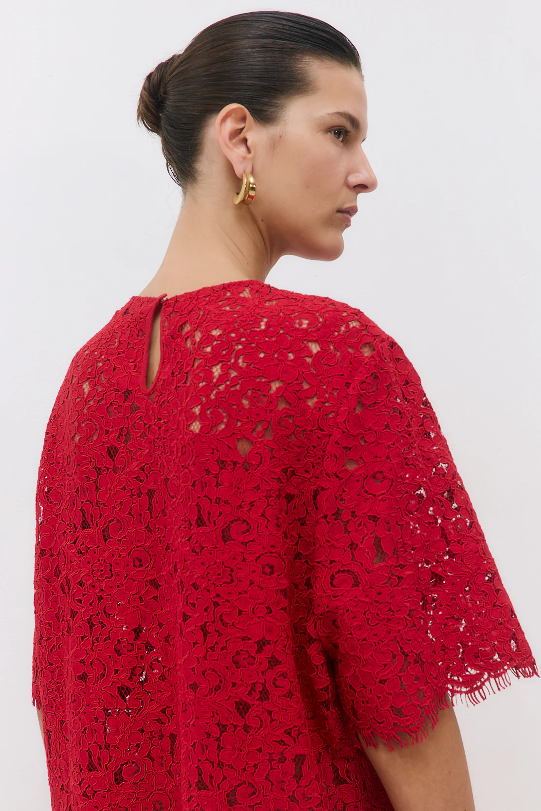 Boxy Lace Mini Dress - Image 6