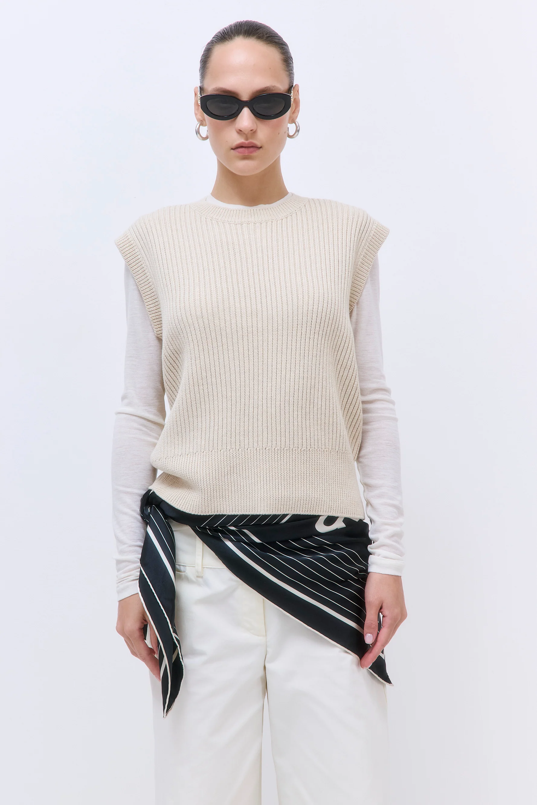 Boxy Crewneck Vest