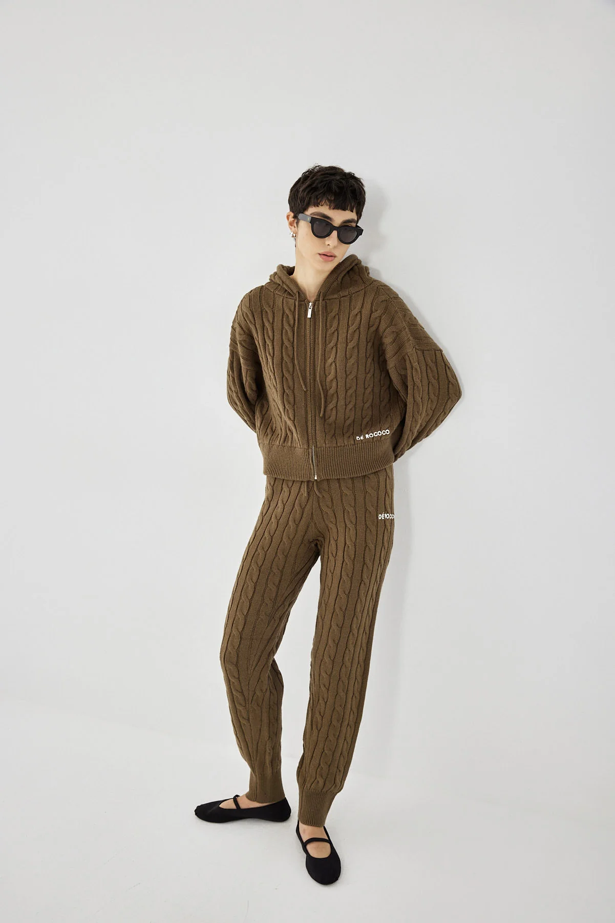 Cable-Knit Zipped Sweater - Image 3