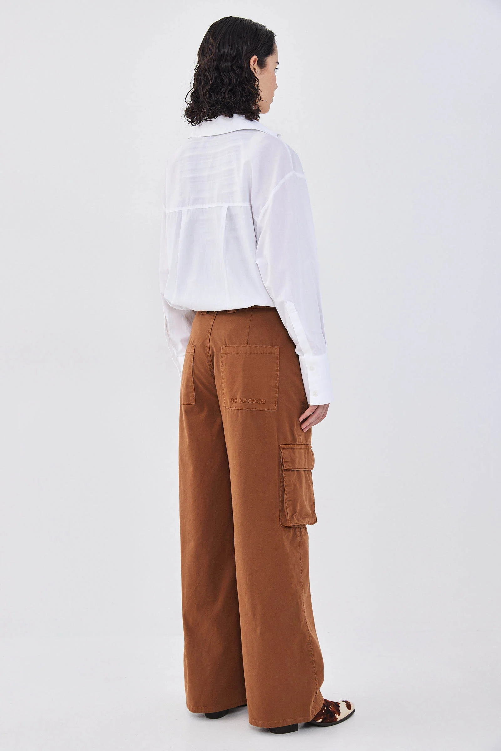 High Waisted Cargo Pants - Image 4