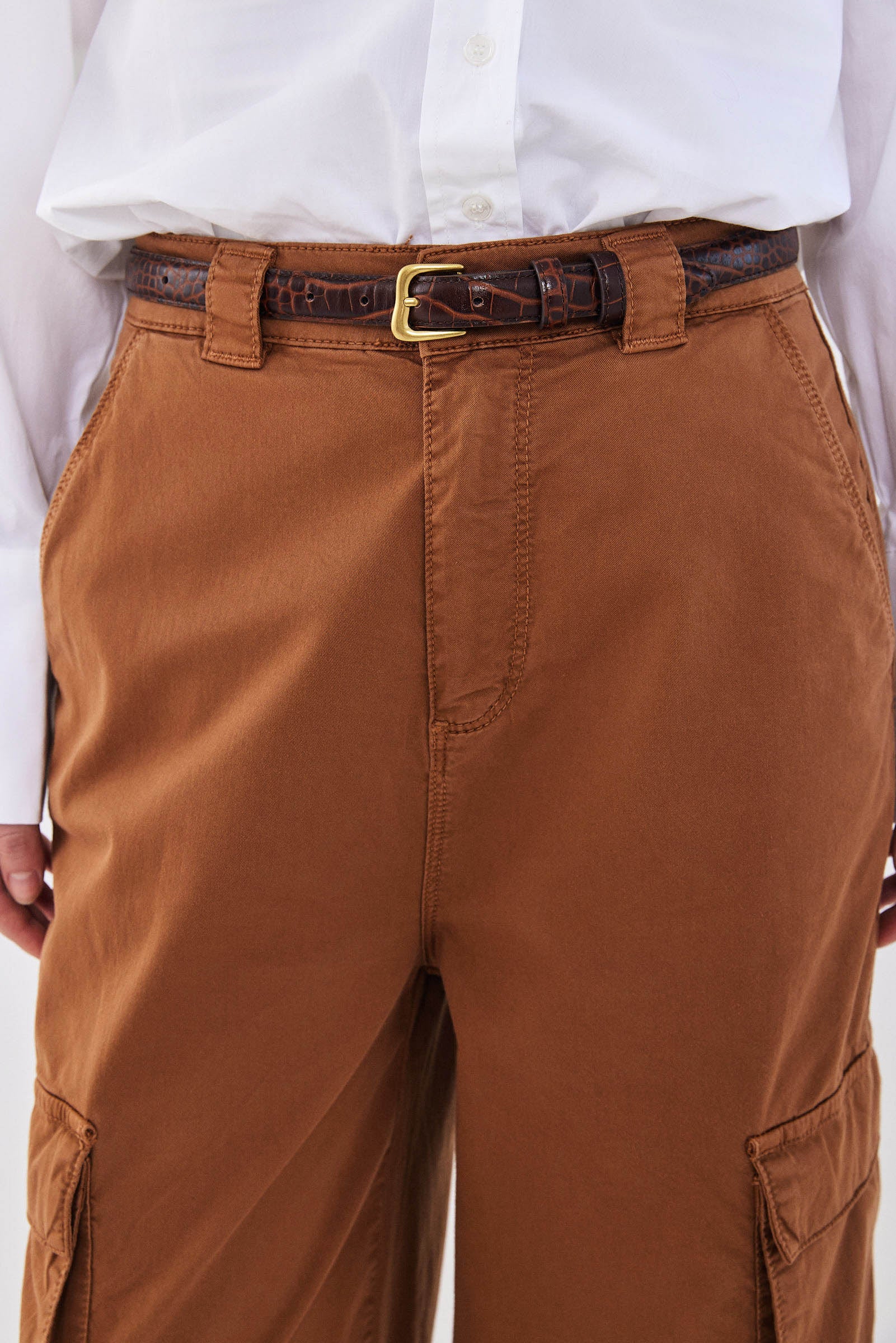 High Waisted Cargo Pants - Image 7