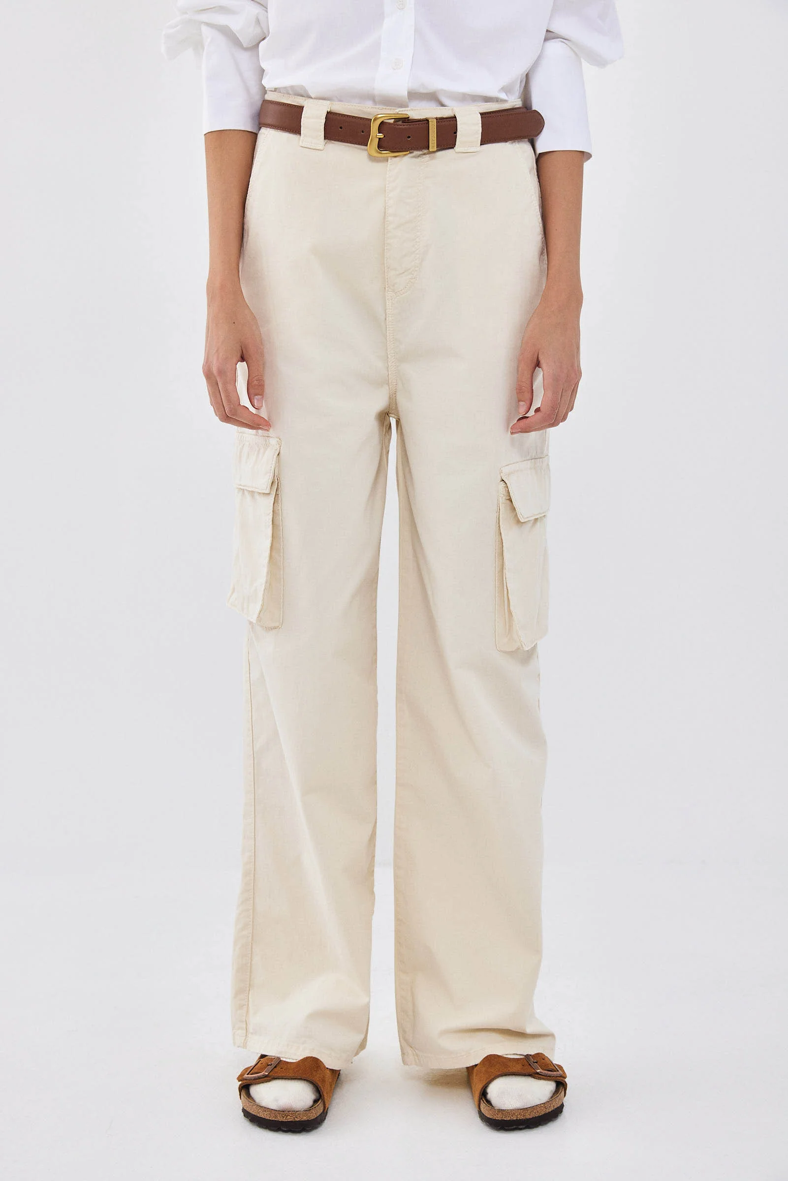 High Waisted Cargo Pants - Image 2
