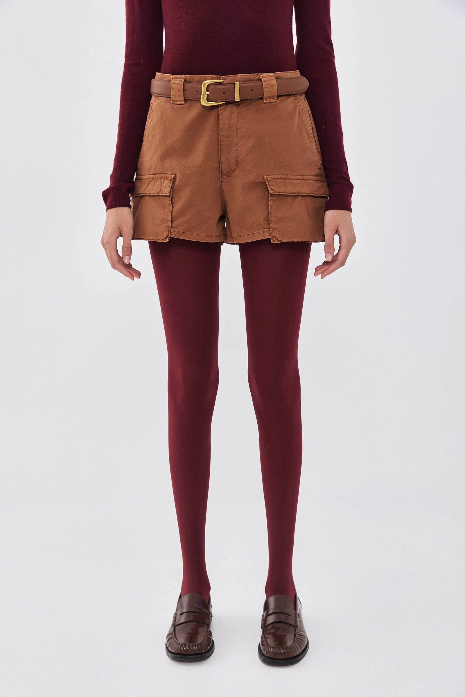Mid Waist Cargo Shorts - Image 2