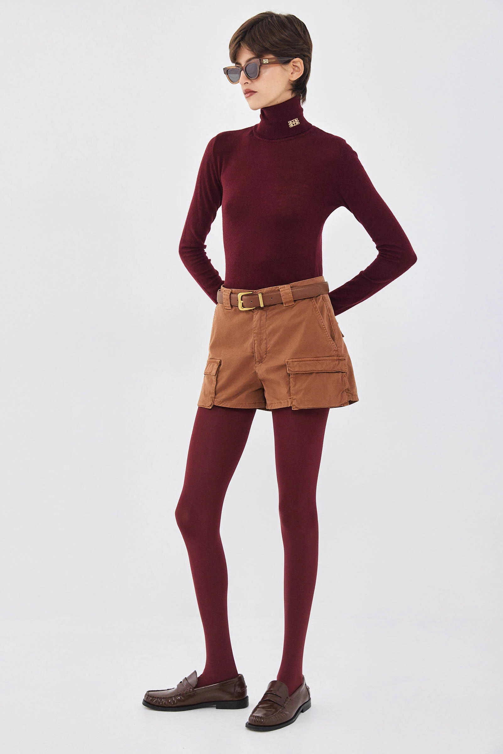 Mid Waist Cargo Shorts - Image 4