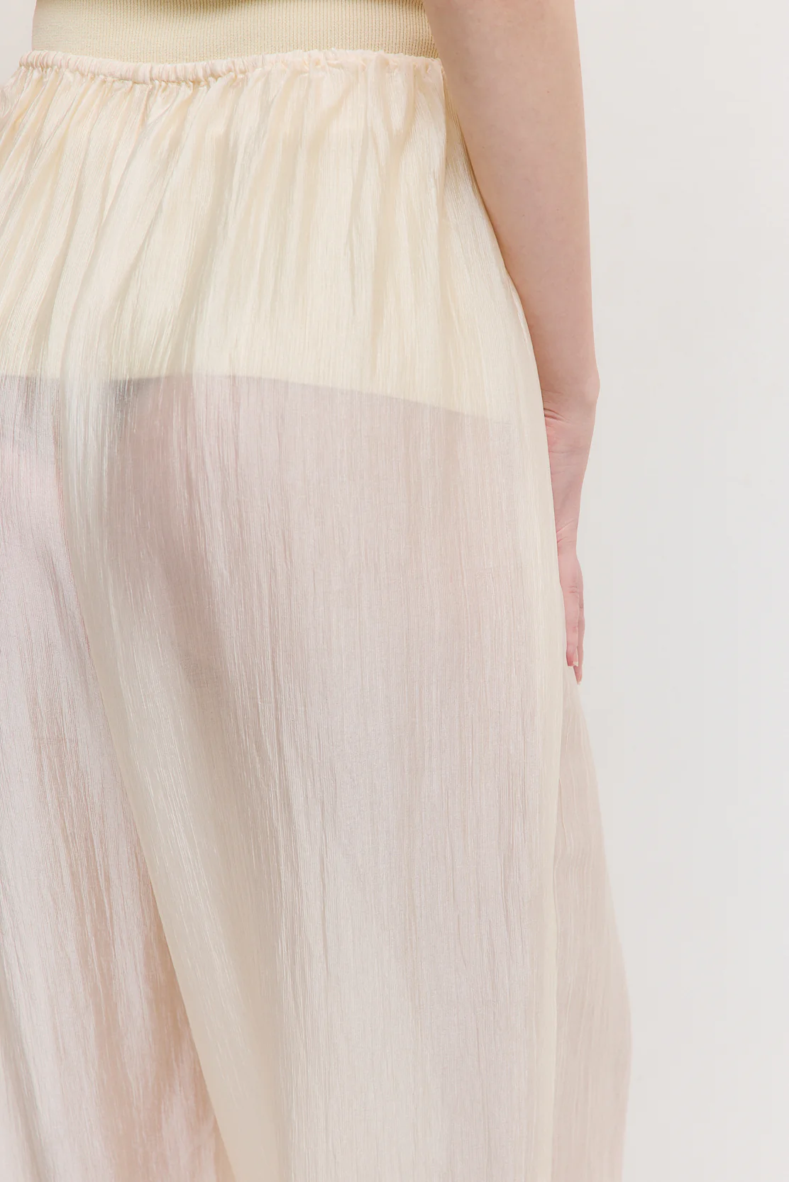 Semi Sheer Chiffon Balloon Pants - Image 8