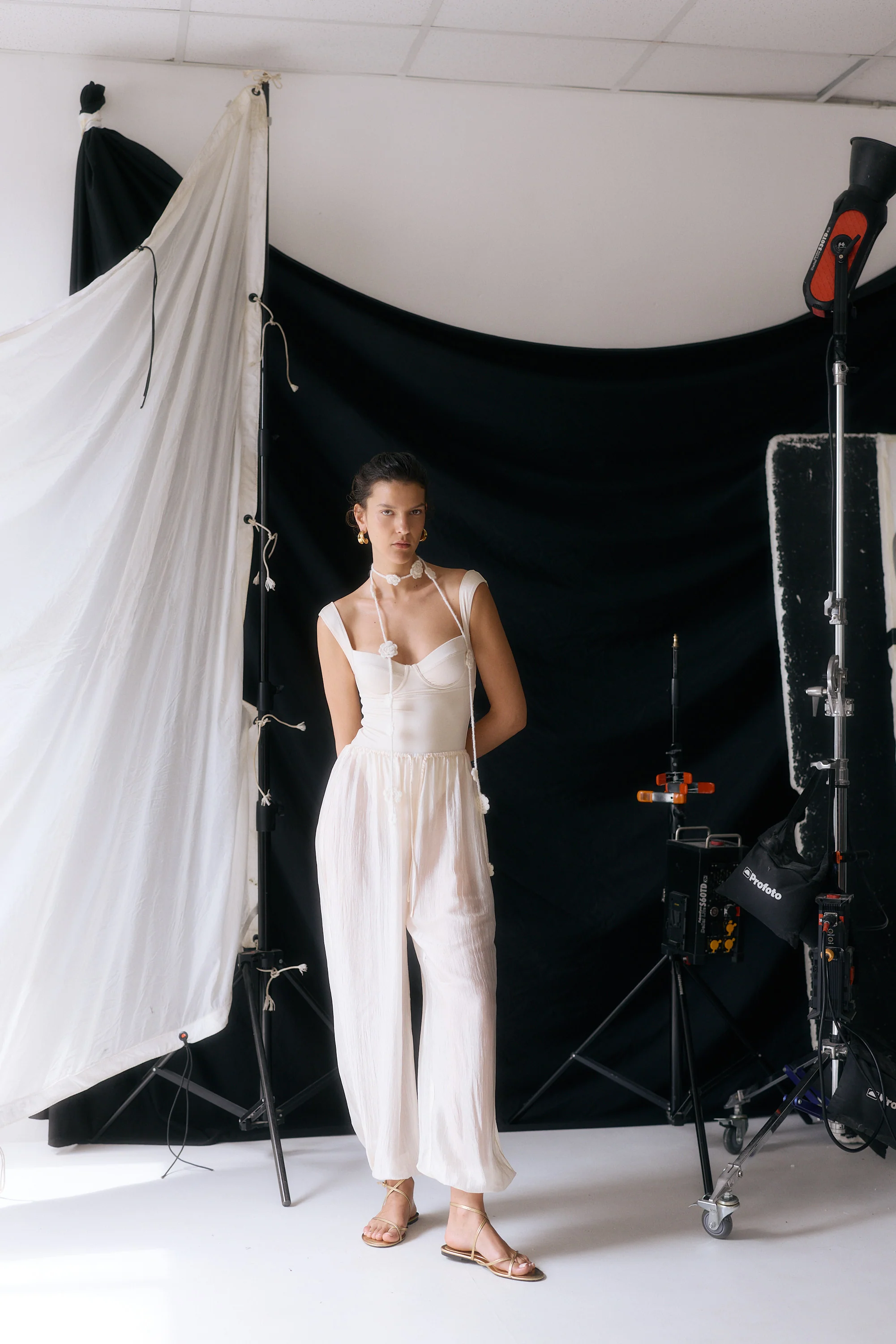 Semi Sheer Chiffon Balloon Pants - Image 9