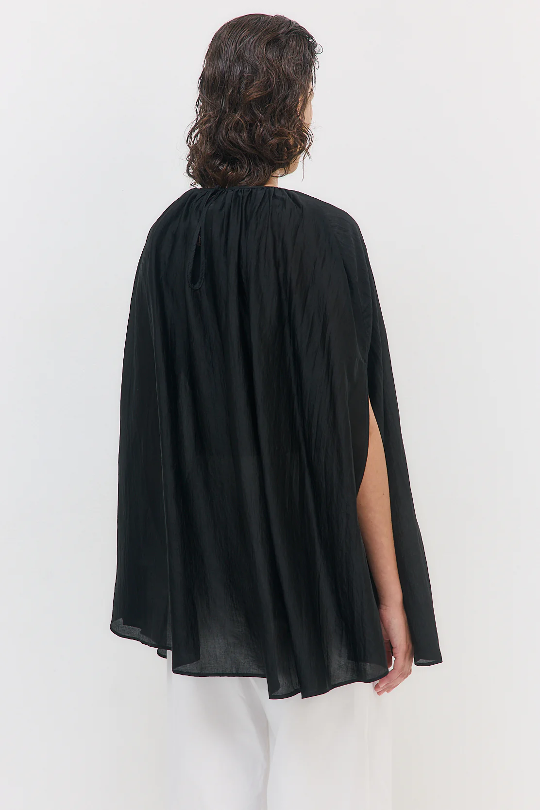 Semi Sheer Chiffon Cape - Image 5