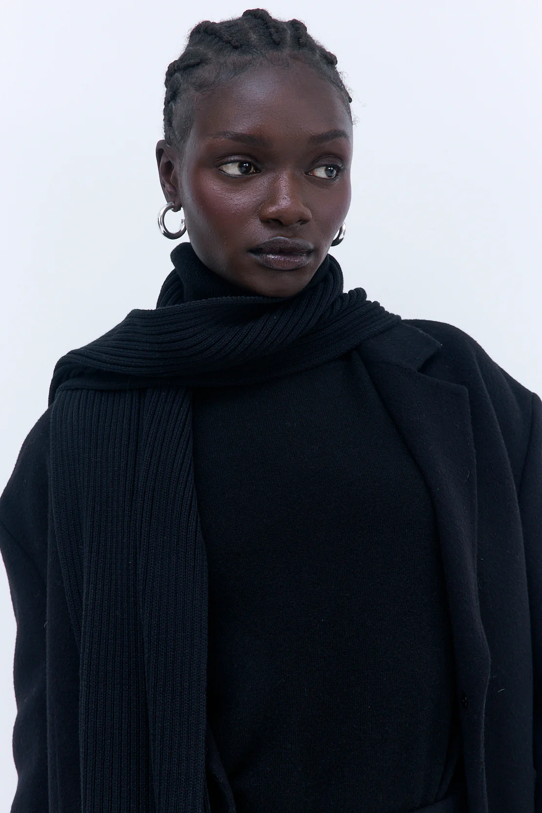 Chunky Ribbed Scarf - Image 2