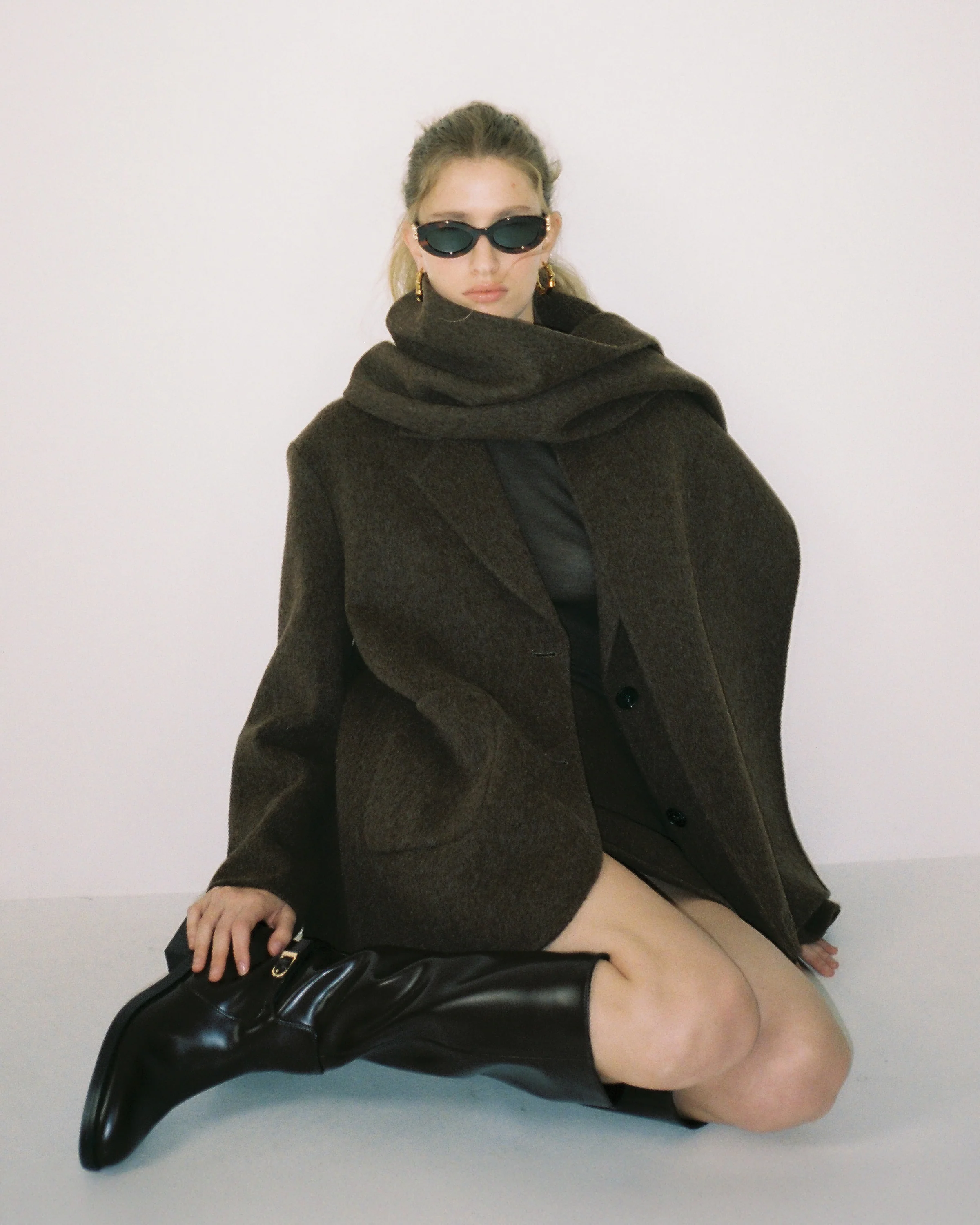 Classic Double Wool Scarf - Image 2