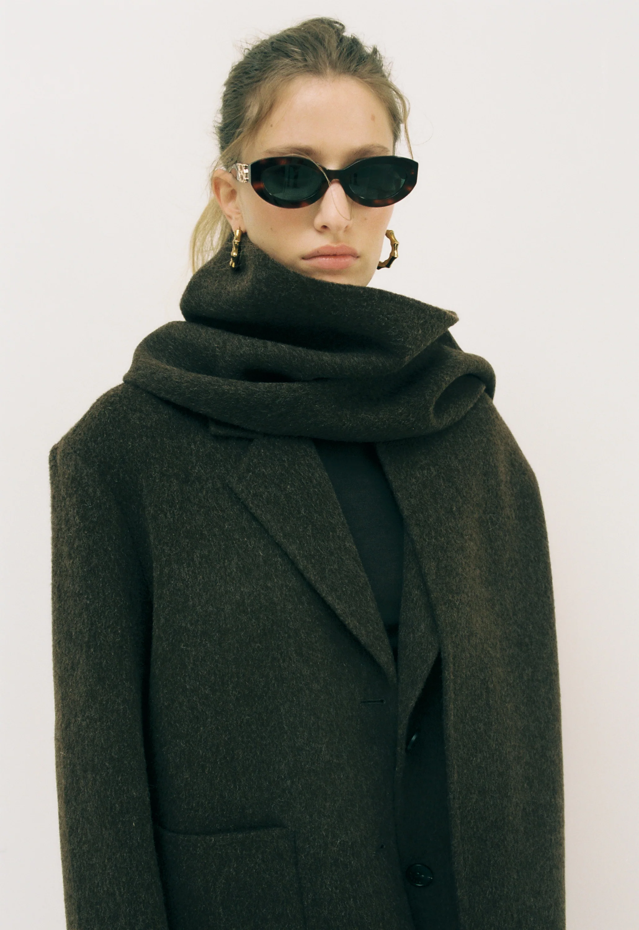 Classic Double Wool Scarf - Image 3