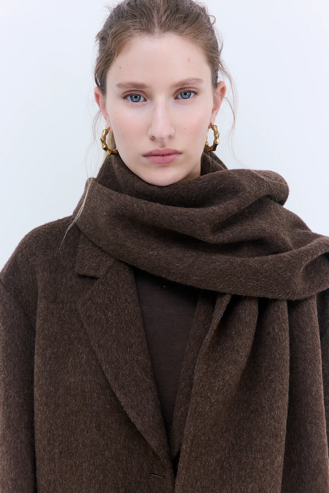 Classic Double Wool Scarf - Image 6