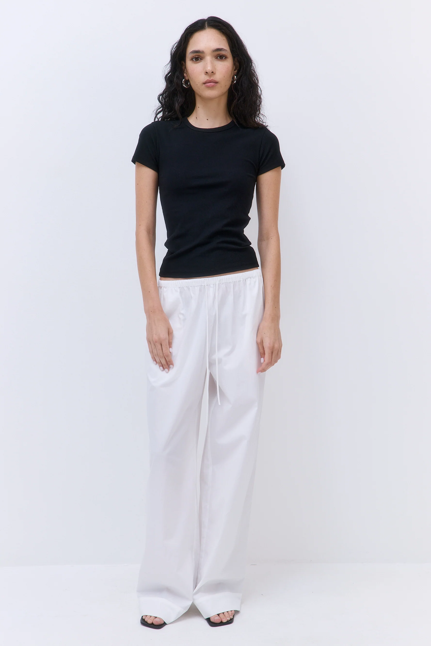 Classic Ribbed Fitted T Shirt - Image 2