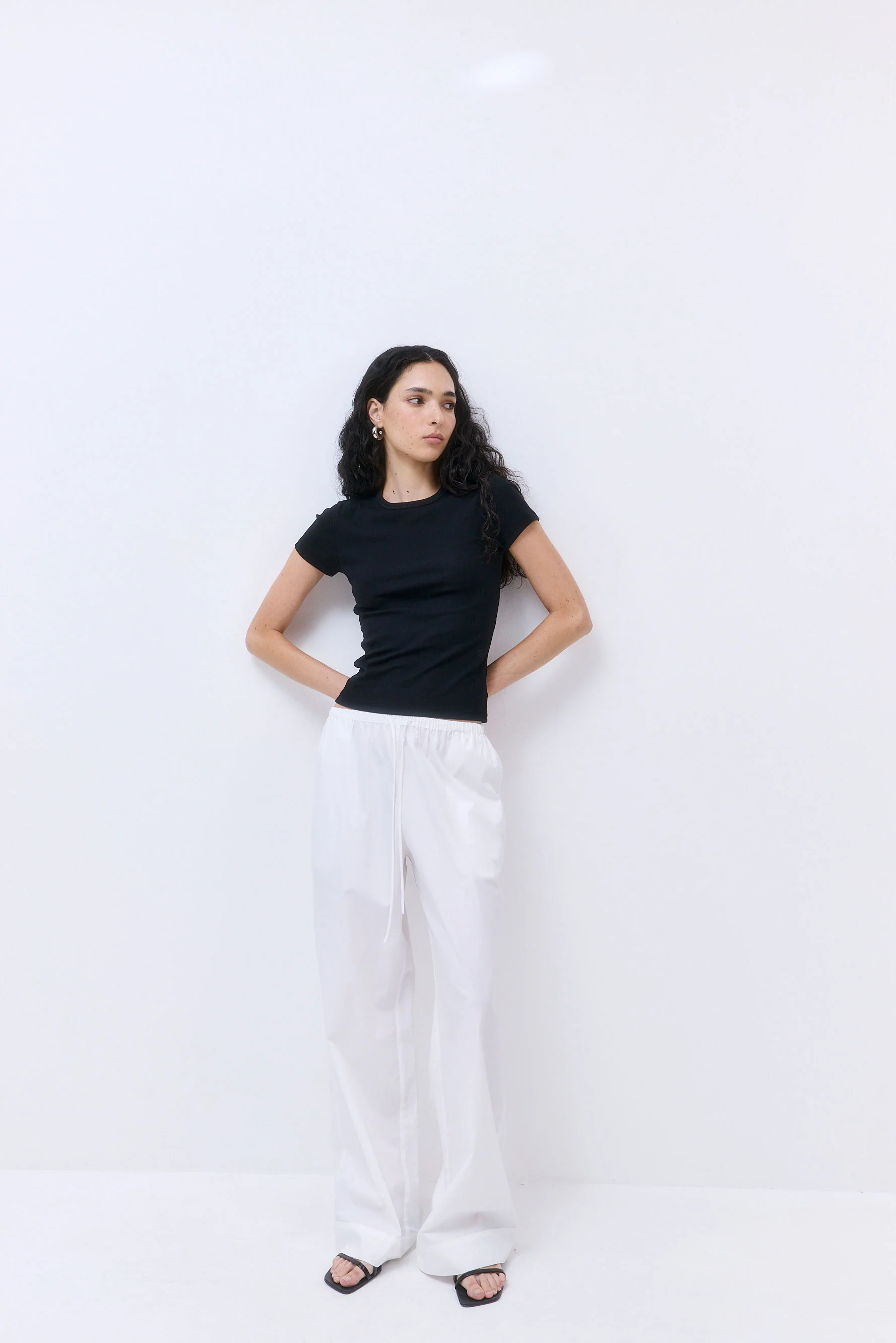 Classic Ribbed Fitted T Shirt - Image 3