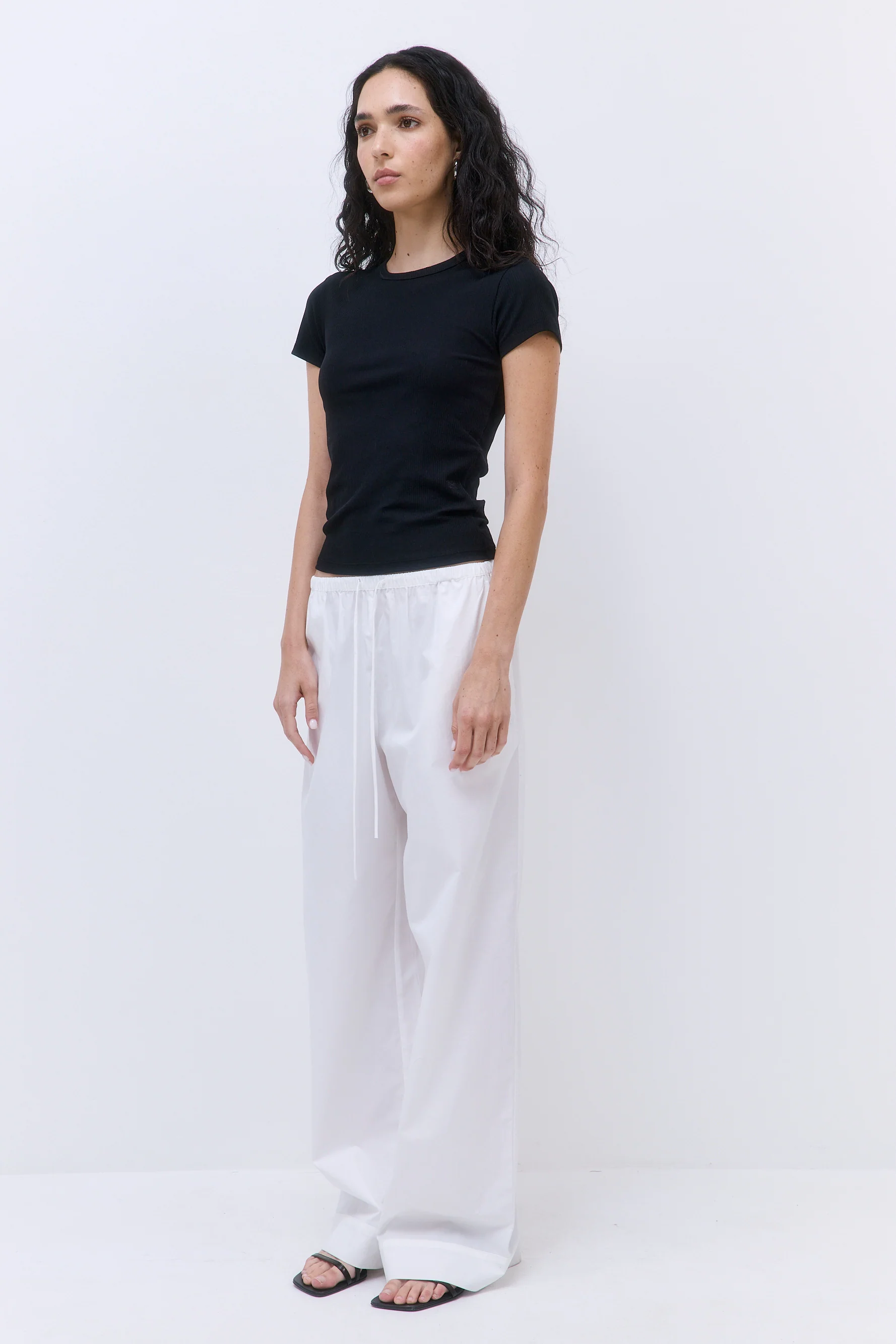 Classic Ribbed Fitted T Shirt - Image 4