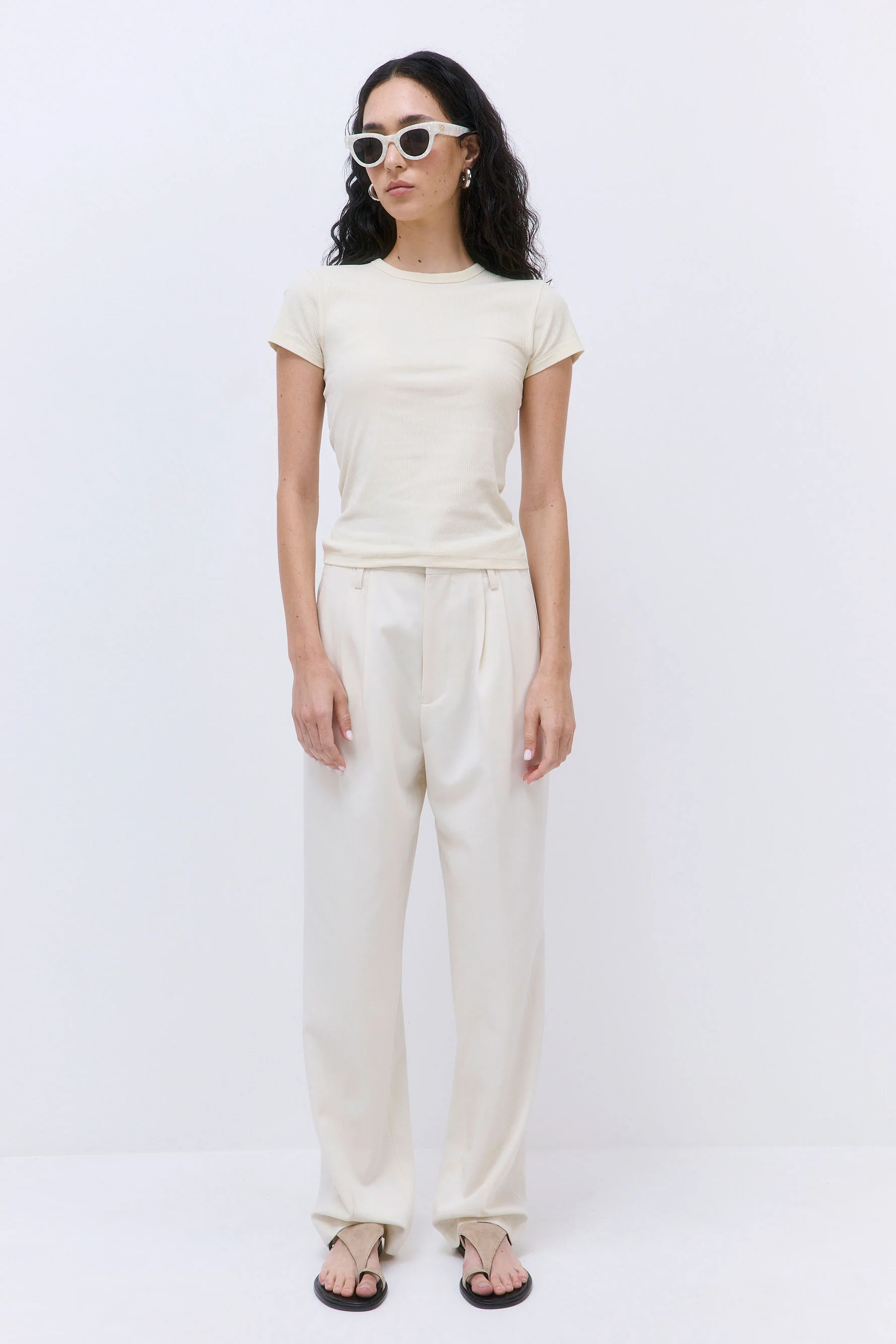 Classic Ribbed Fitted T Shirt - Image 2