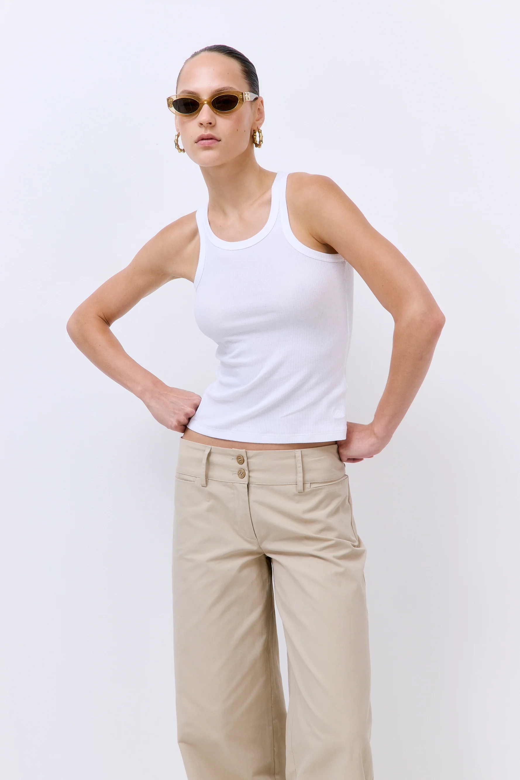 Classic Ribbed High Scoop Tank - Image 6