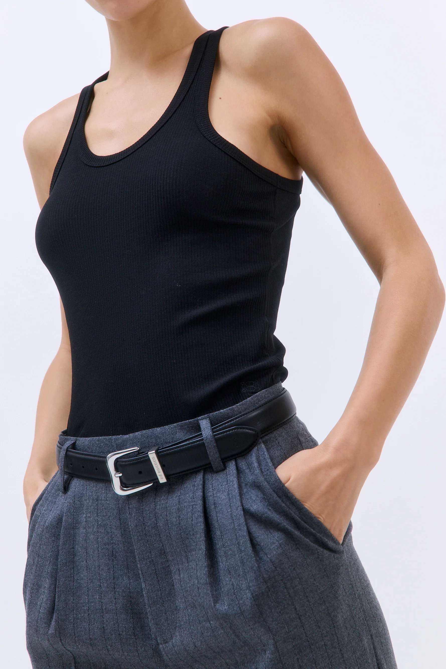 Classic Ribbed Low Scoop Tank - Image 8
