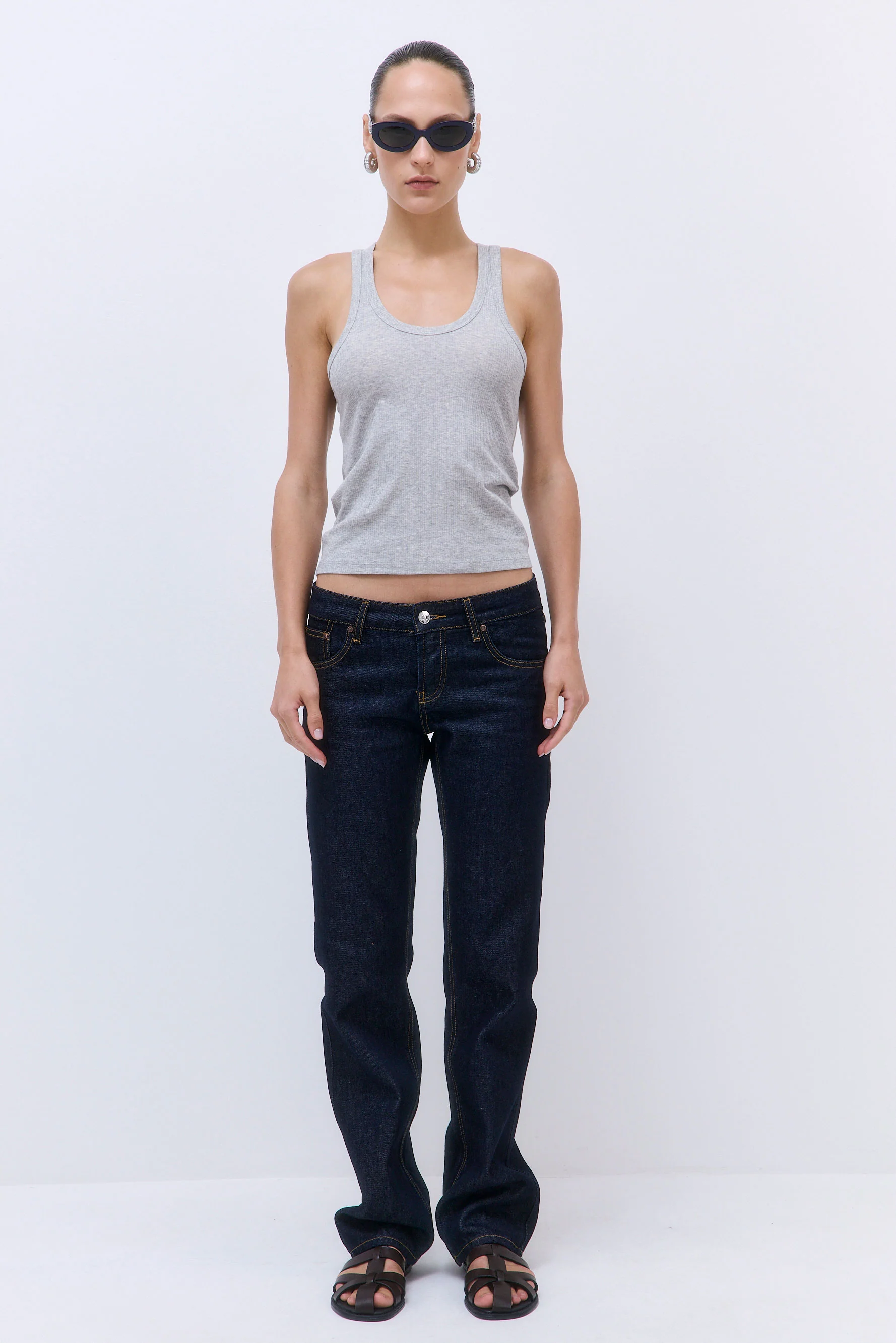 Classic Ribbed Low Scoop Tank - Image 2