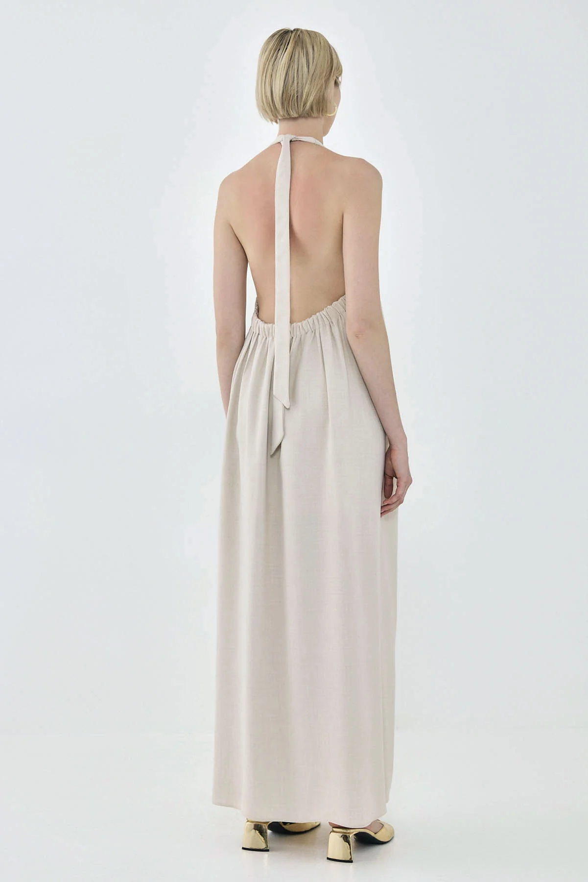 Collared Flowy Maxi Dress - Image 4