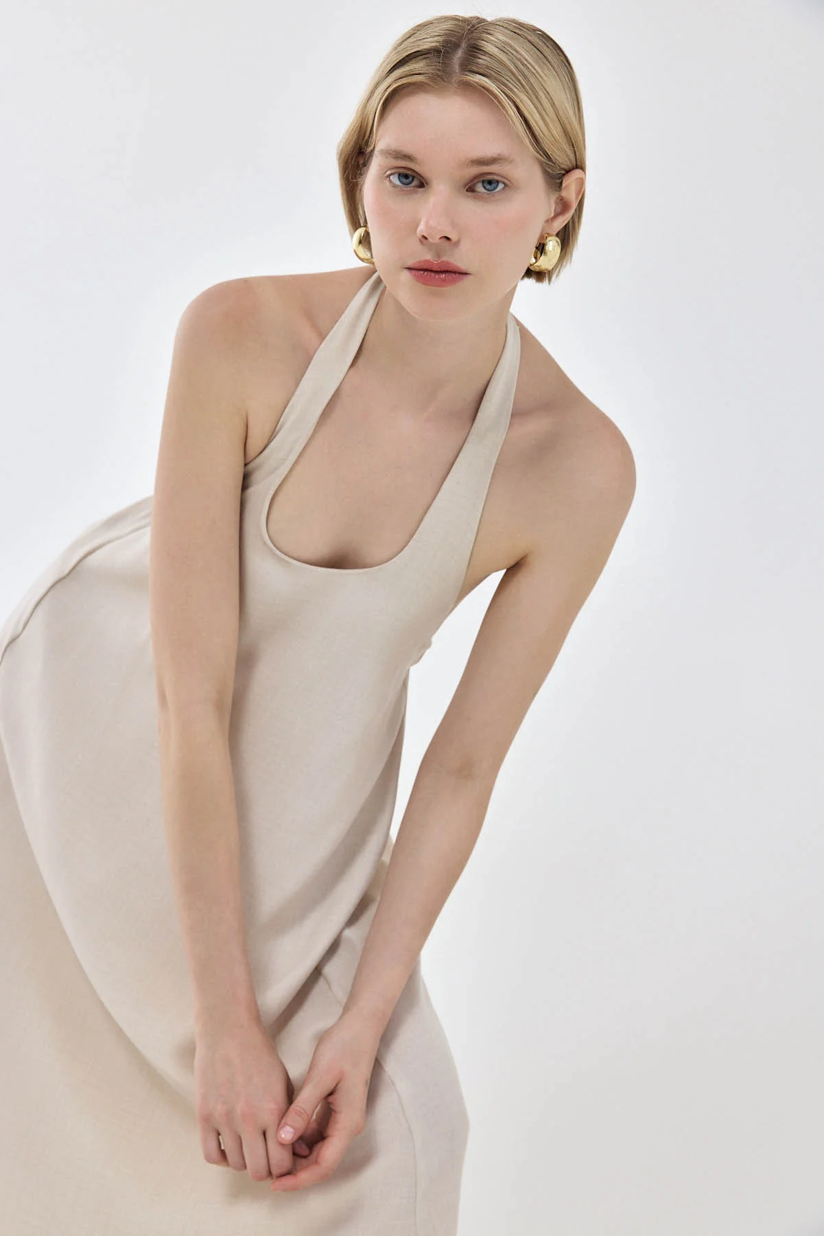 Collared Flowy Maxi Dress - Image 6