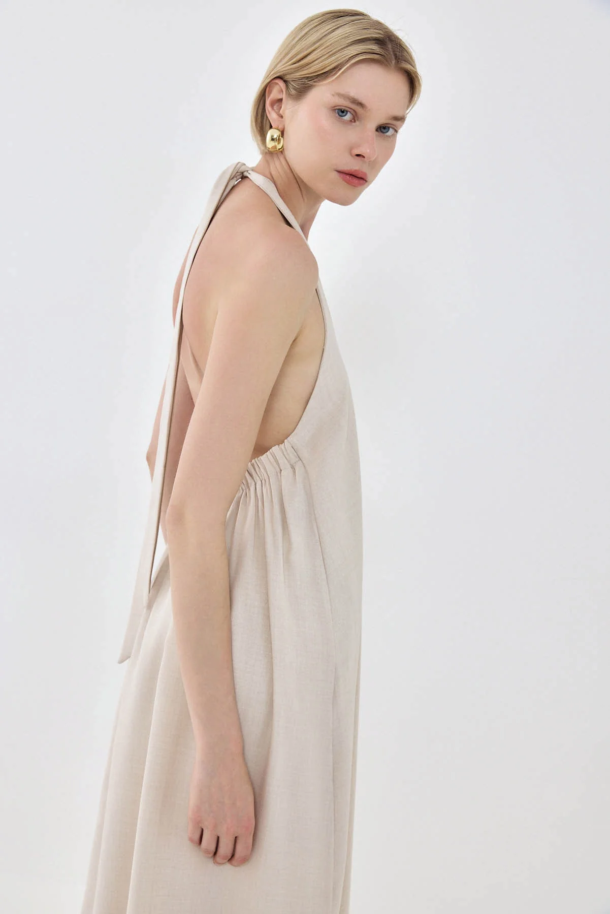 Collared Flowy Maxi Dress - Image 7