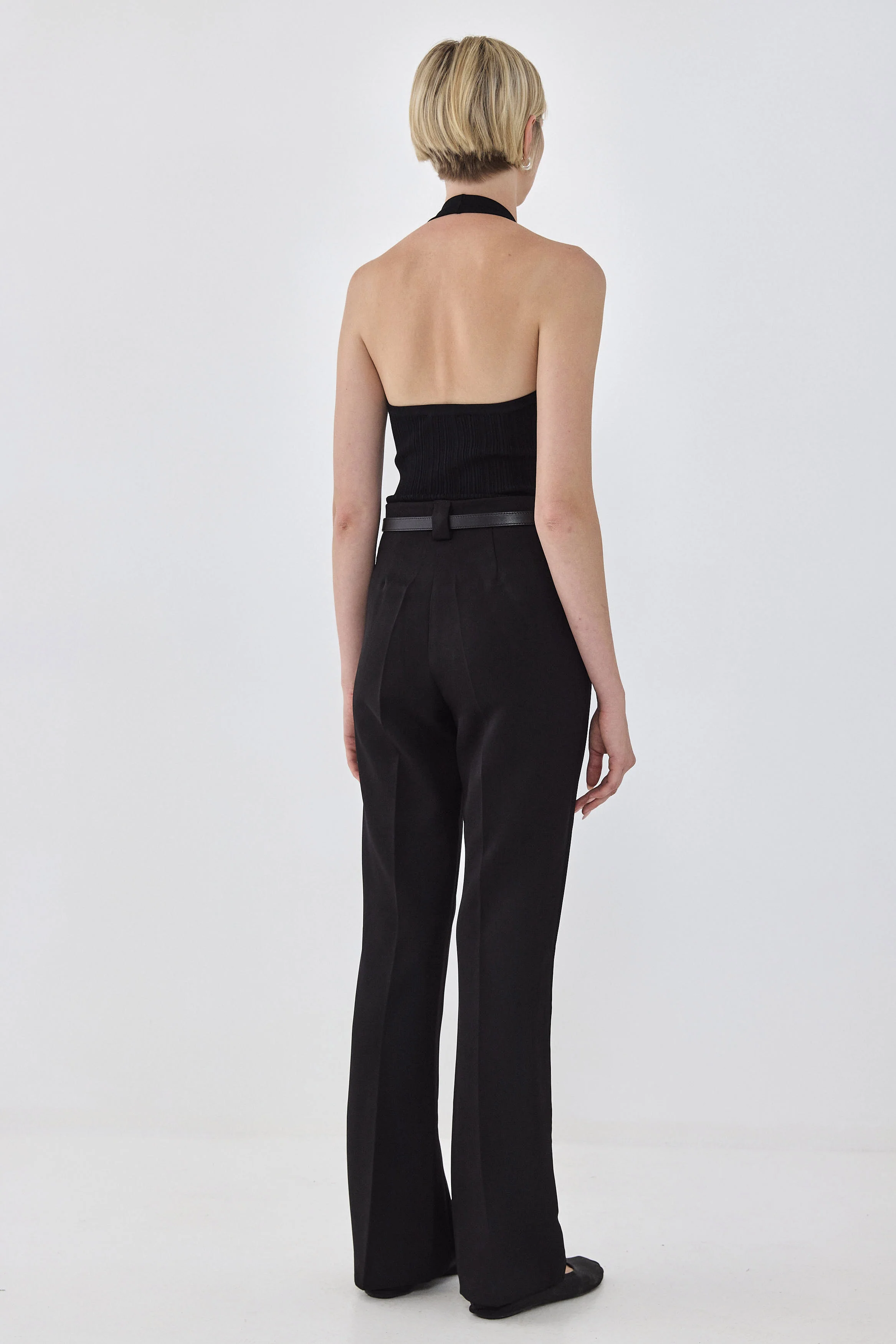 Collared Ribbed Tank Top - Image 5