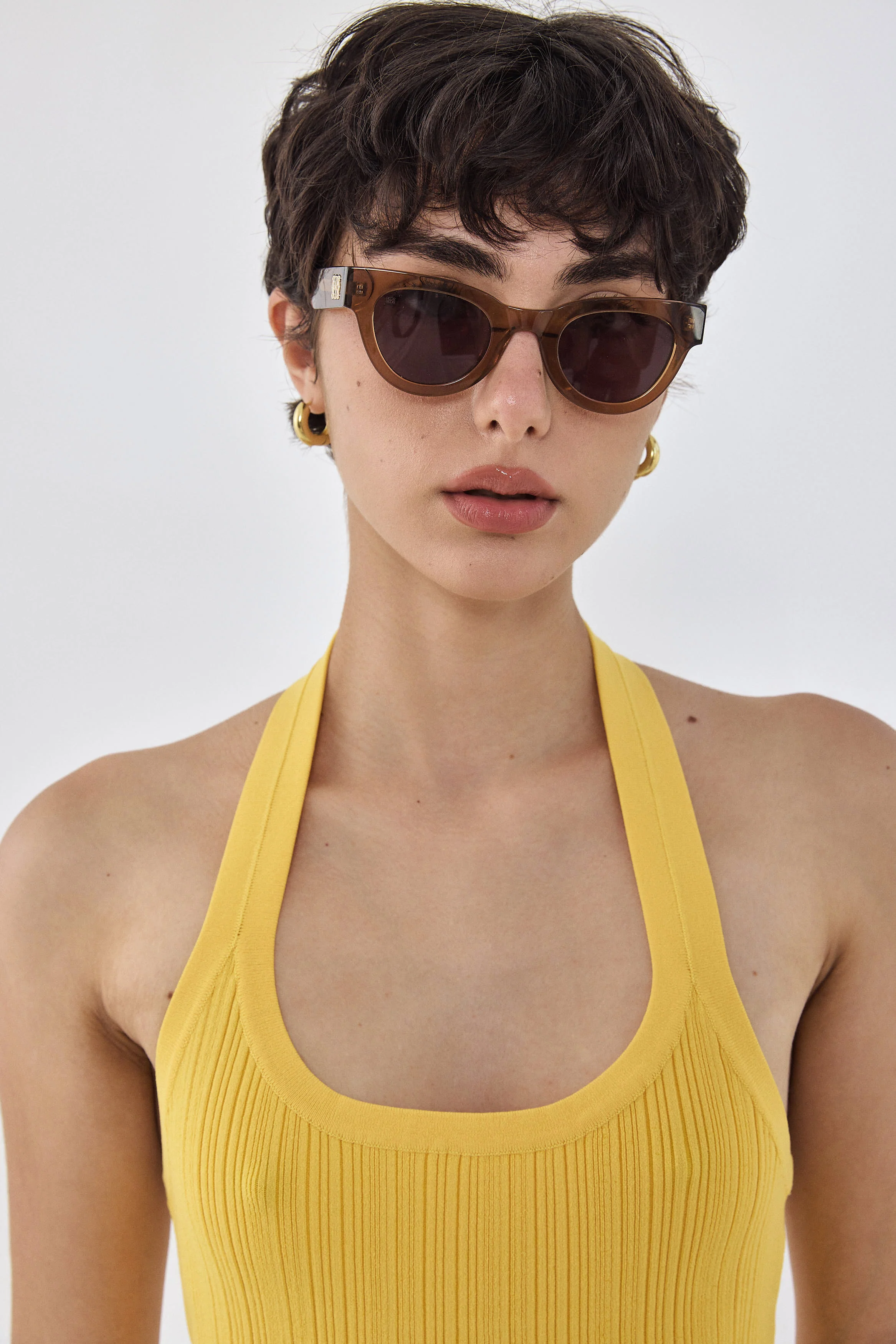 Collared Ribbed Tank Top - Image 8