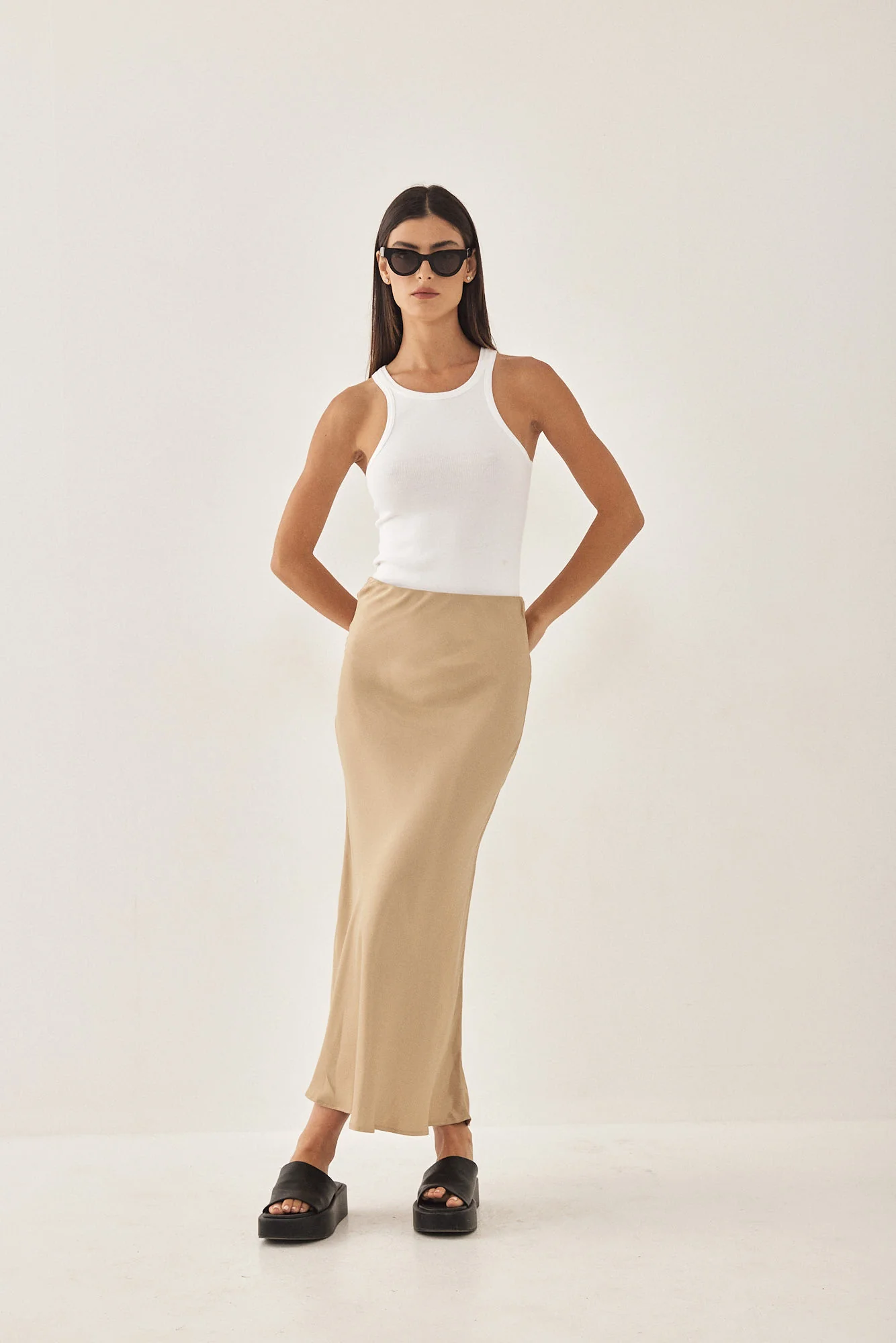 Satin Slip Skirt