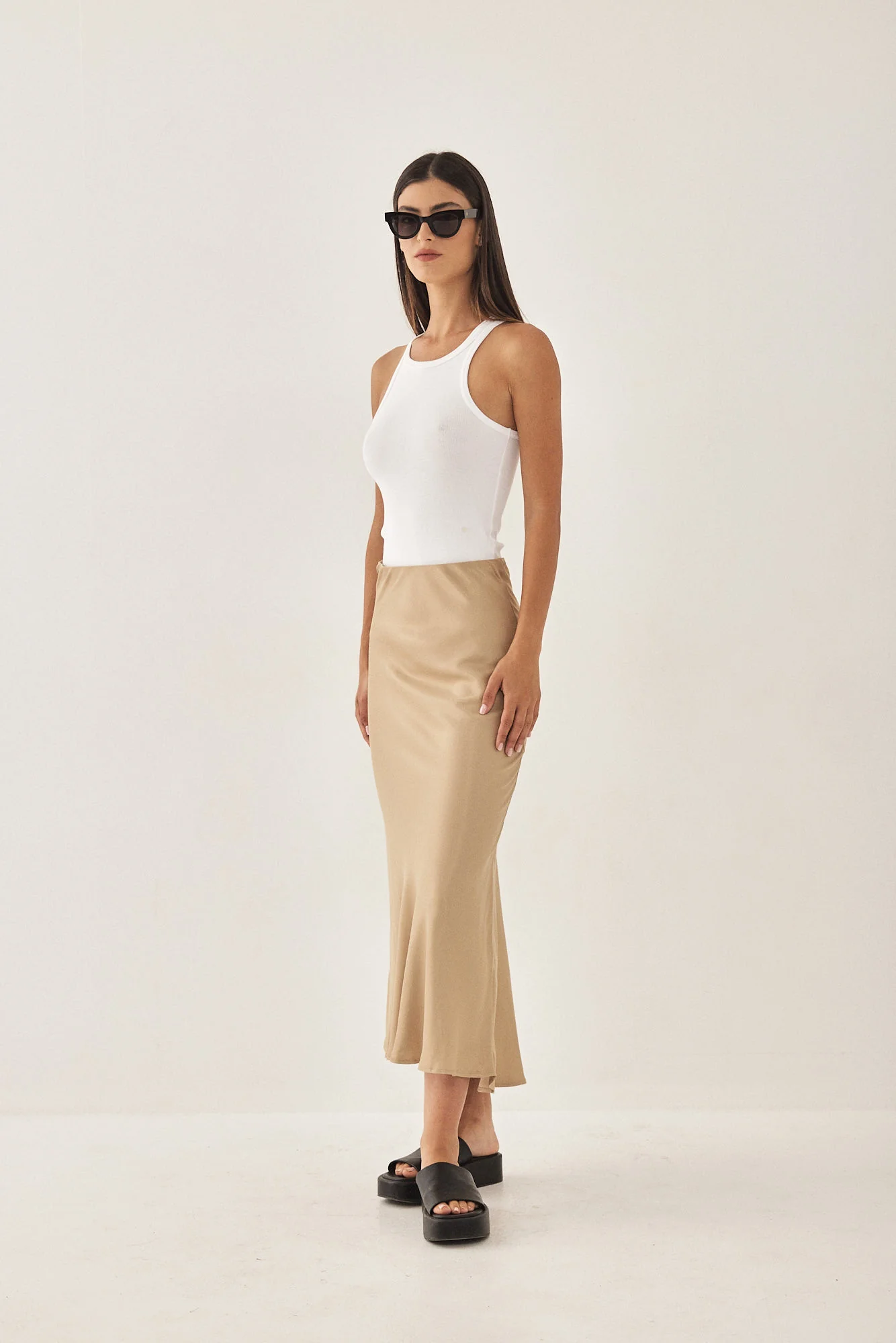 Satin Slip Skirt - Image 4