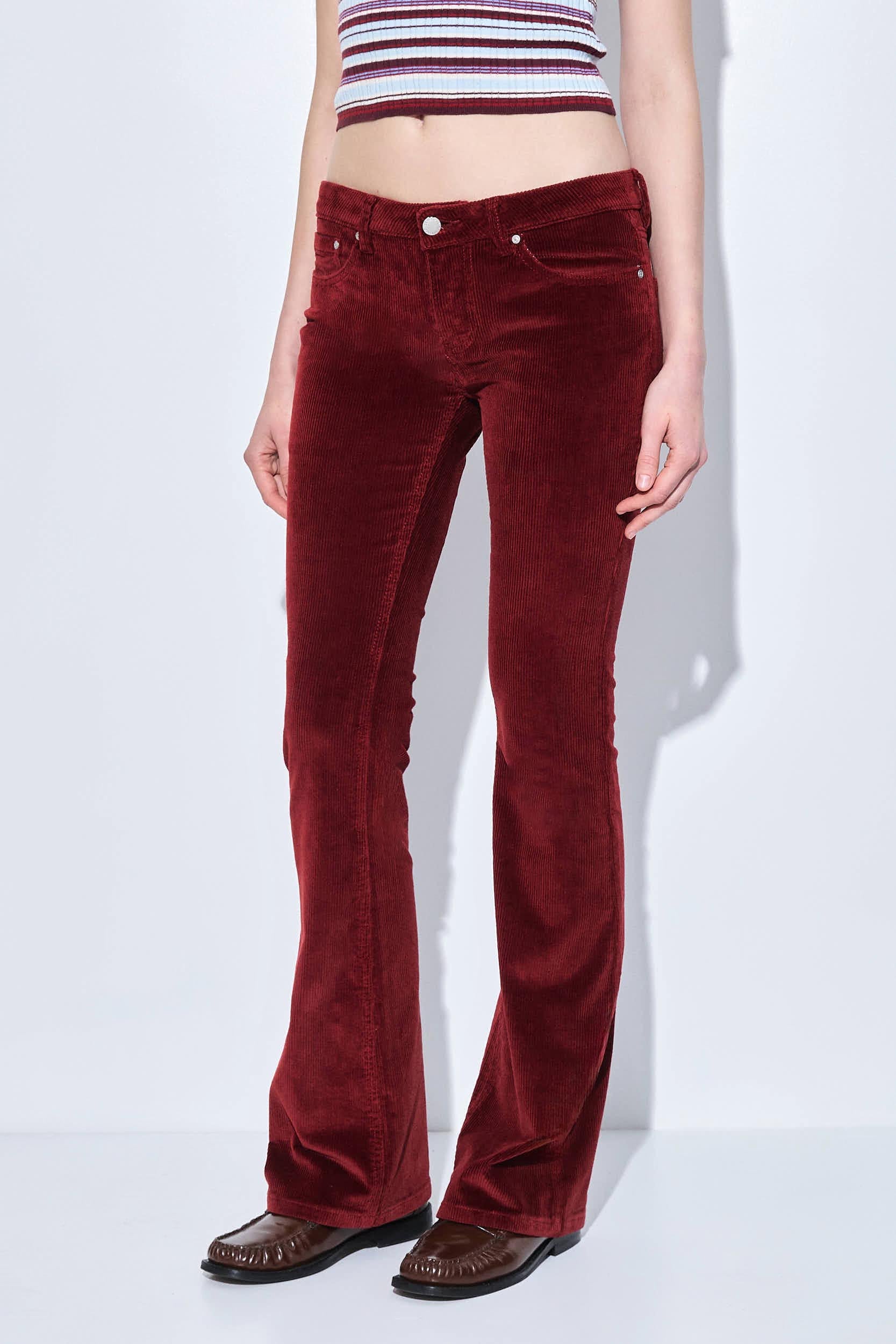 Low Rise Corduroy Bootcut Pants - Image 4