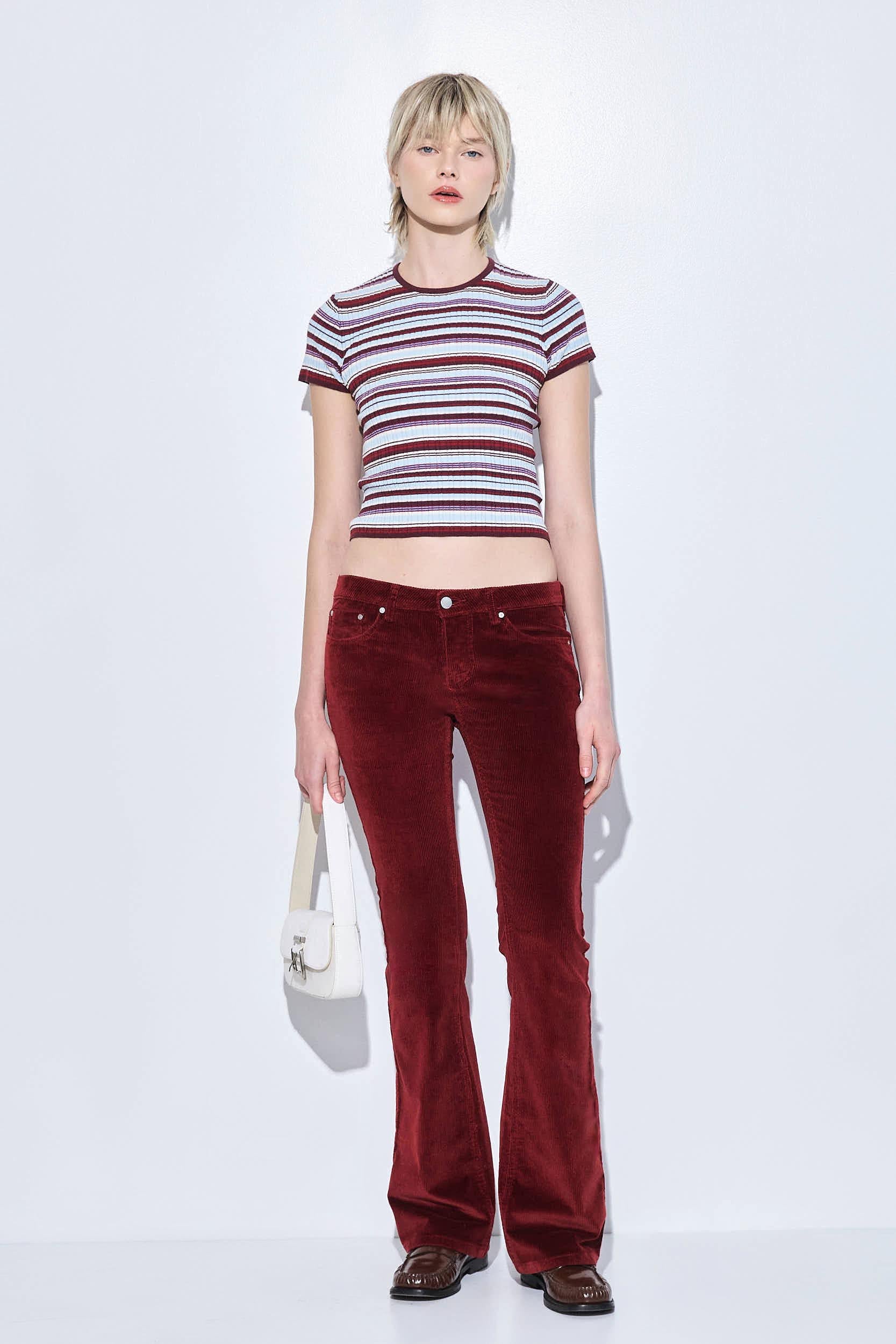 Low Rise Corduroy Bootcut Pants - Image 7