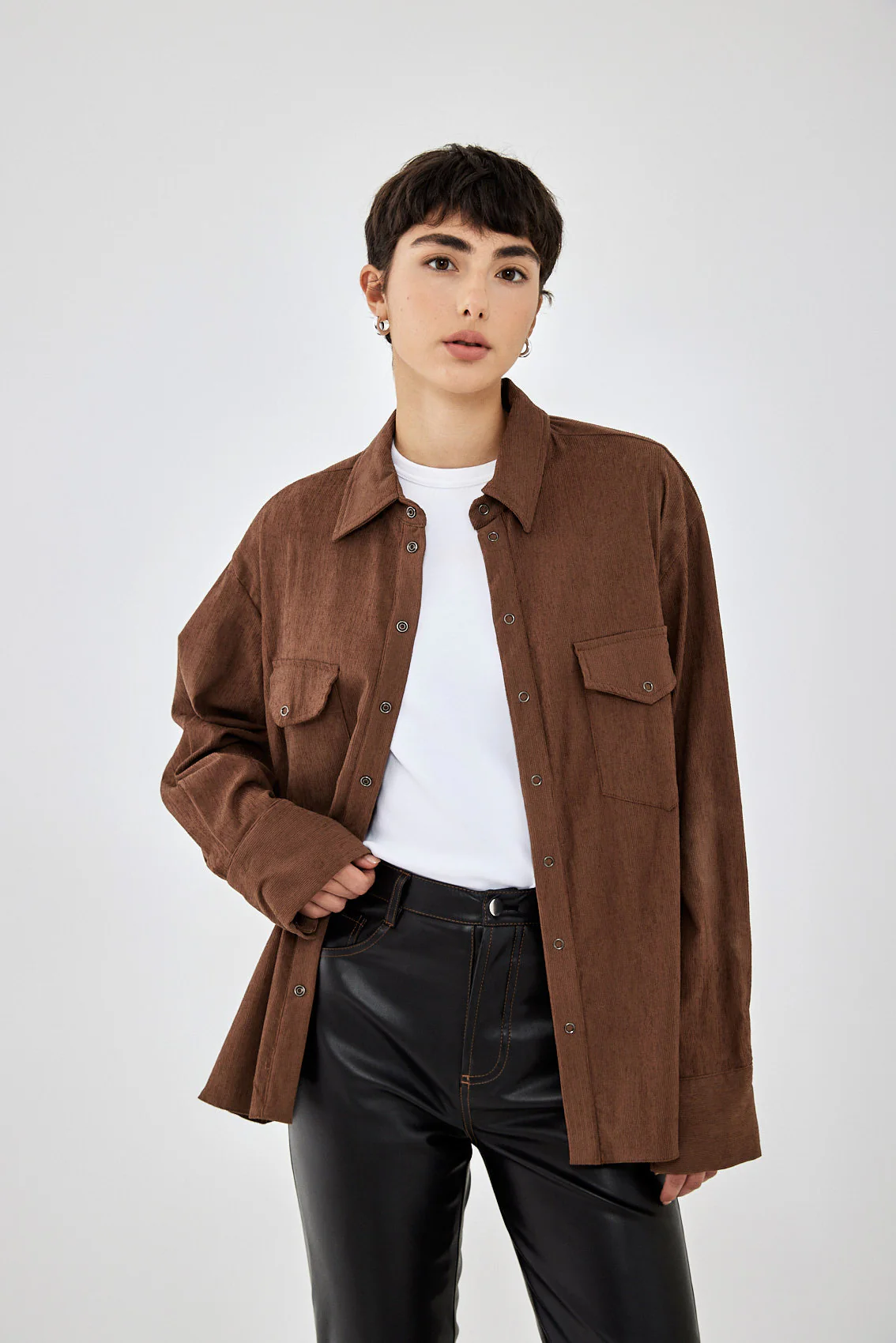 Corduroy Button Up Shirt