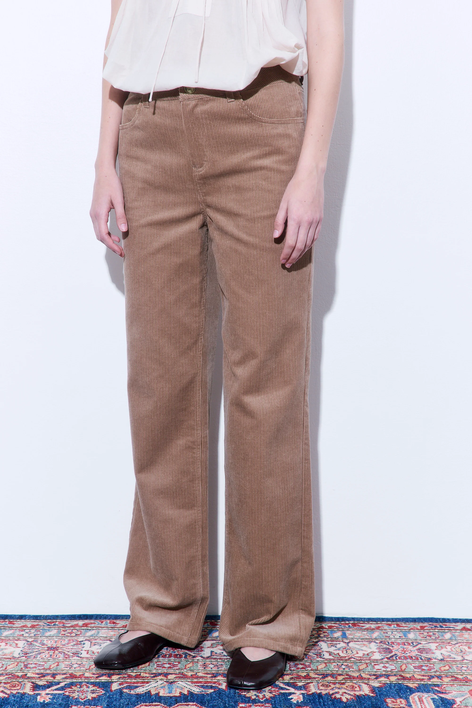 Corduroy Wide Leg Pants - Image 4
